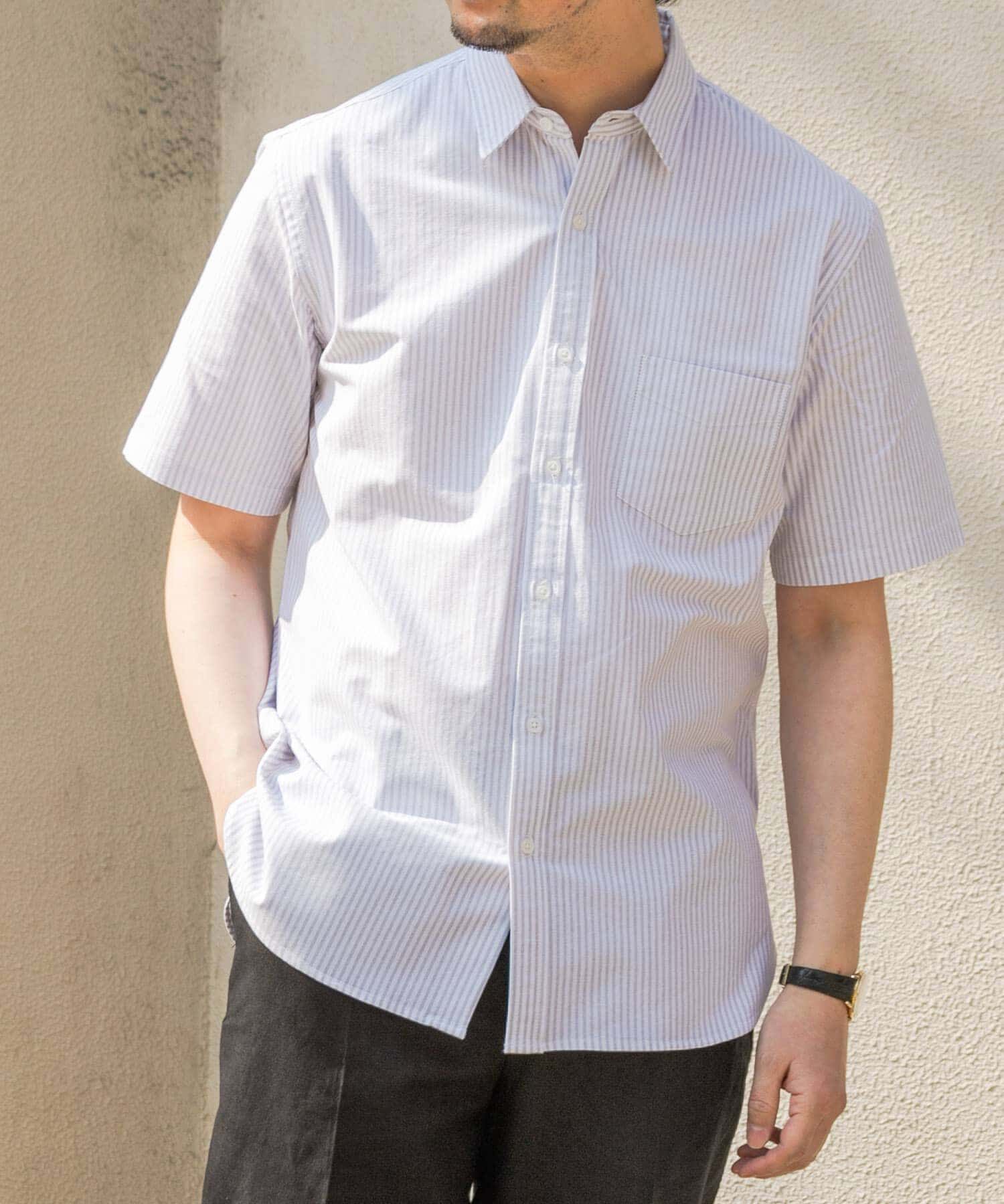 URBAN RESEARCH ROSSO「『抗菌/消臭』『XXLサイズあり』ハイパフォーマンスオックス半袖シャツ」|シャツ・ブラウス|