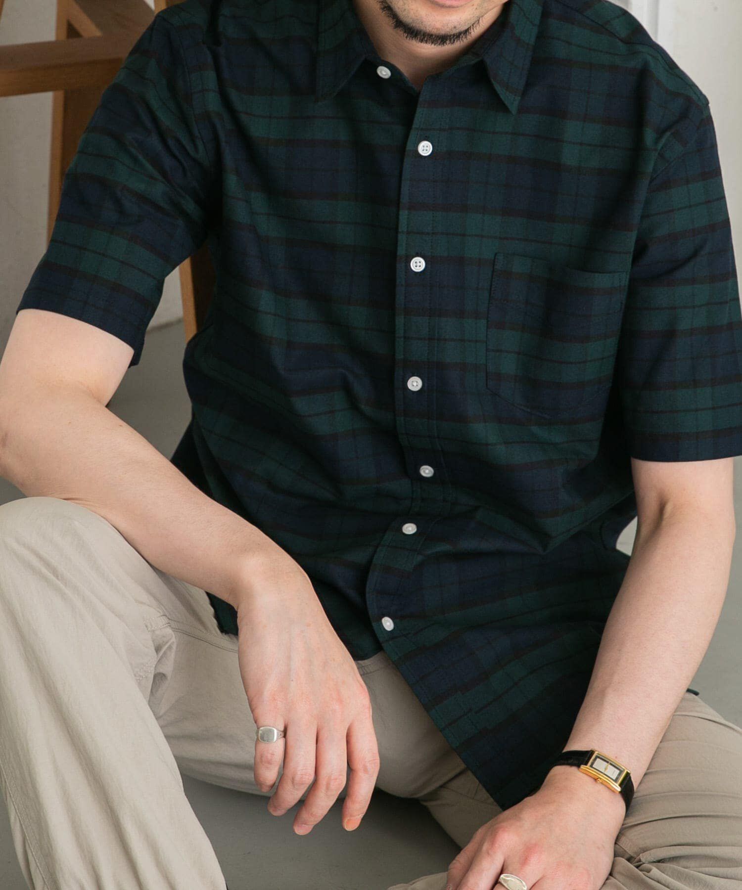 URBAN RESEARCH ROSSO「『抗菌/消臭』『XXLサイズあり』ハイパフォーマンスオックス半袖シャツ」|シャツ・ブラウス|