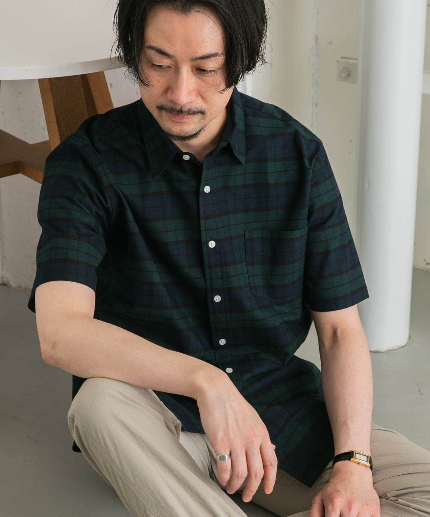 URBAN RESEARCH ROSSO「『抗菌/消臭』『XXLサイズあり』ハイパフォーマンスオックス半袖シャツ」|シャツ・ブラウス|