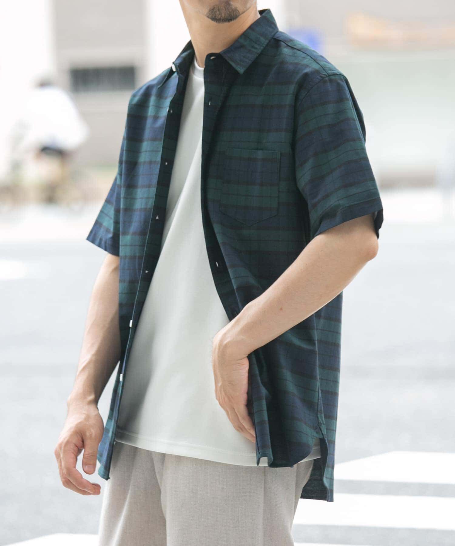 URBAN RESEARCH ROSSO「『抗菌/消臭』『XXLサイズあり』ハイパフォーマンスオックス半袖シャツ」|シャツ・ブラウス|