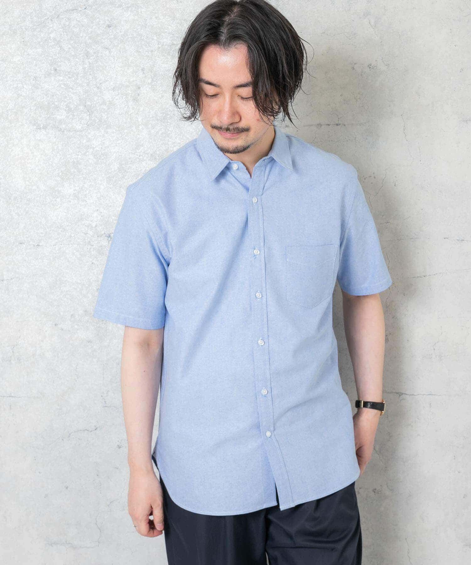 URBAN RESEARCH ROSSO「『抗菌/消臭』『XXLサイズあり』ハイパフォーマンスオックス半袖シャツ」|シャツ・ブラウス|