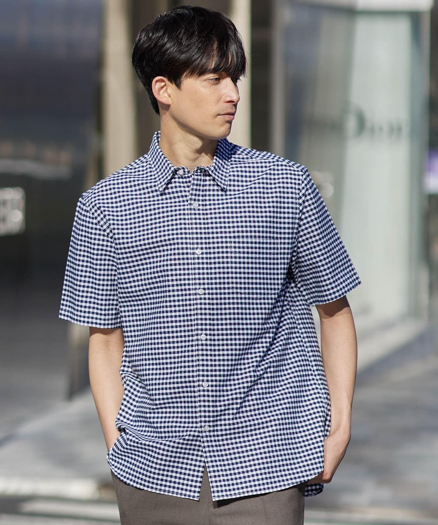 URBAN RESEARCH ROSSO「『抗菌/消臭』『XXLサイズあり』ハイパフォーマンスオックス半袖シャツ」|シャツ・ブラウス|