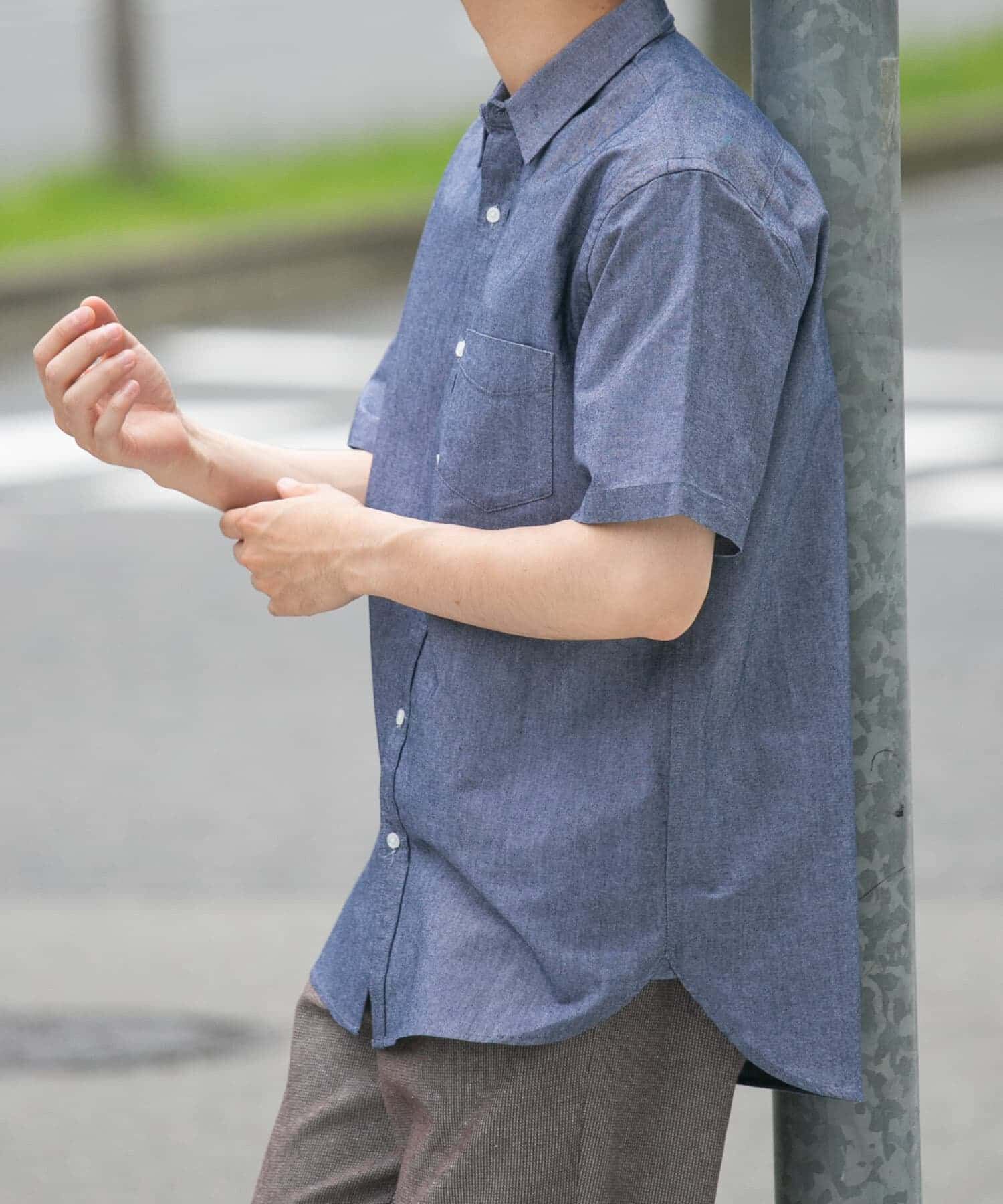 URBAN RESEARCH ROSSO「『抗菌/消臭』『XXLサイズあり』ハイパフォーマンスオックス半袖シャツ」|シャツ・ブラウス|