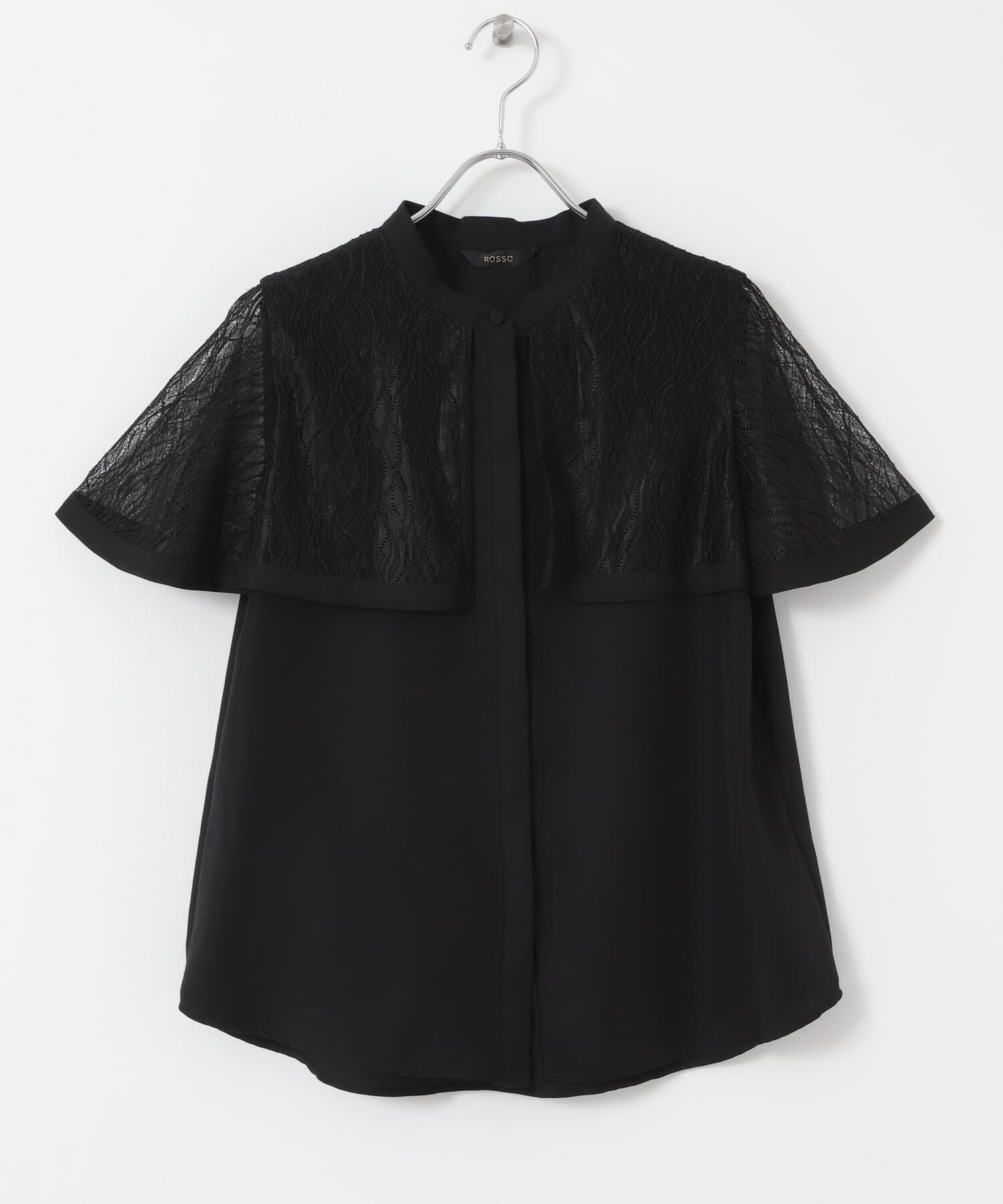 URBAN RESEARCH ROSSO「ウォッシャブルレースケープブラウス」|シャツ・ブラウス|