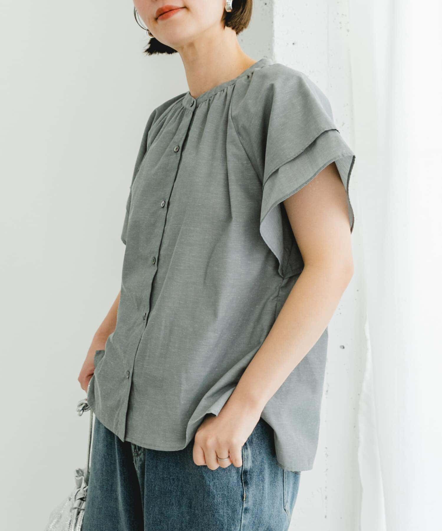 URBAN RESEARCH ROSSO「リンネル8月号掲載『UR TECH』F by ROSSO　フレアスリーブブラウス」|シャツ・ブラウス|