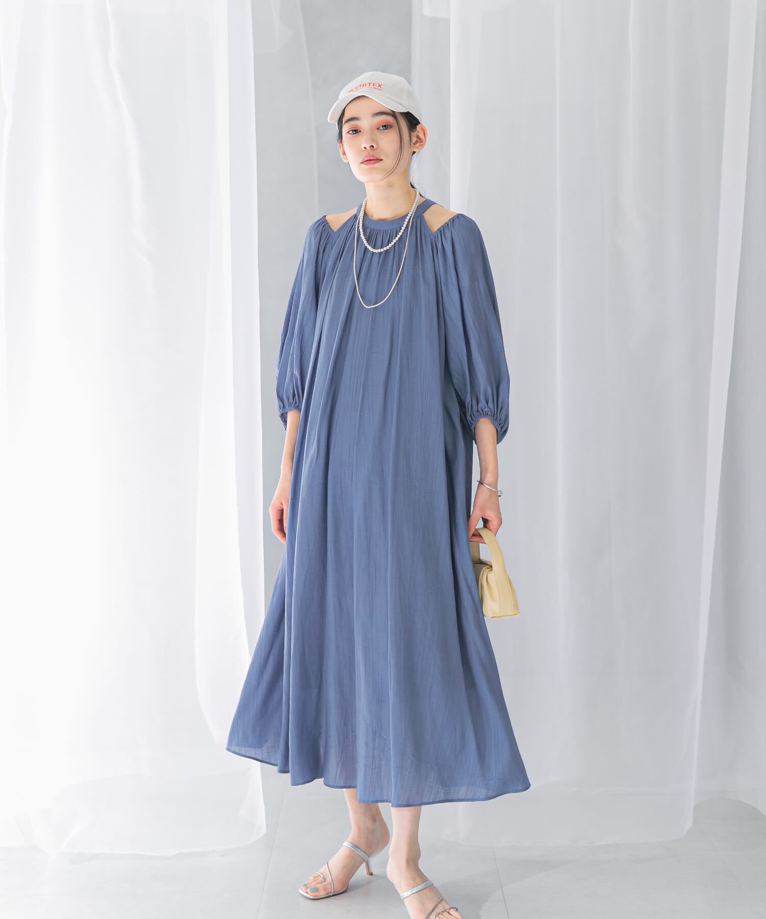 URBAN RESEARCH ROSSO「リネンライク2wayオフショルワンピース」|ワンピース|