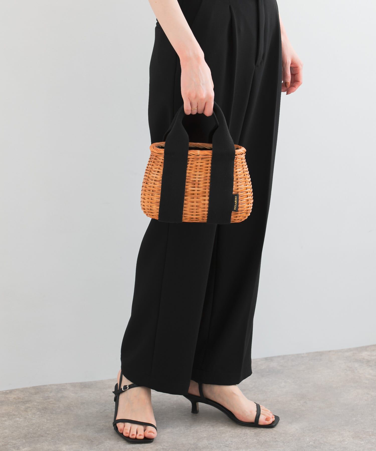 URBAN RESEARCH ROSSO「VIOLAd&rsquo;ORO　ラタンバスケット型2WAYトート」|ハンドバッグ|