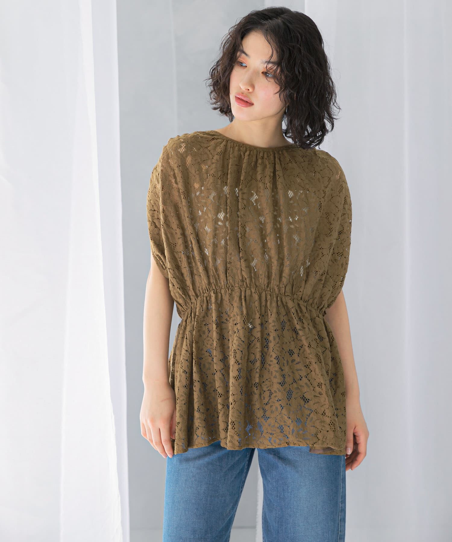 URBAN RESEARCH ROSSO「normment　BOTANICAL LACE TUNIC」|チュニック|