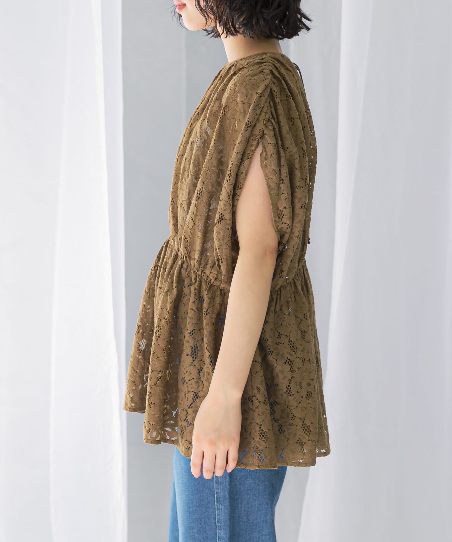 URBAN RESEARCH ROSSO「normment　BOTANICAL LACE TUNIC」|チュニック|