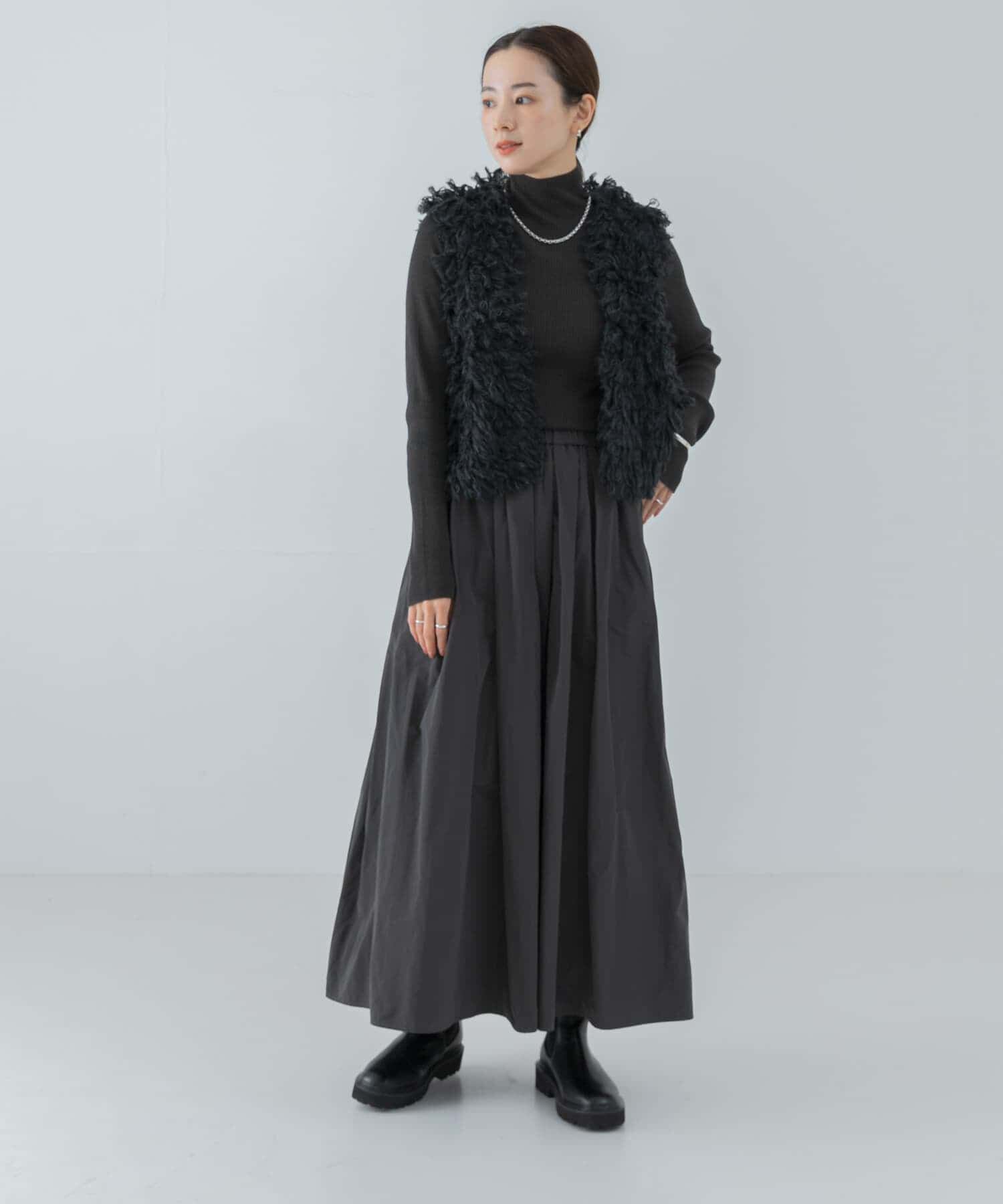 URBAN RESEARCH「メモリータフタボリュームスカート」|スカート|