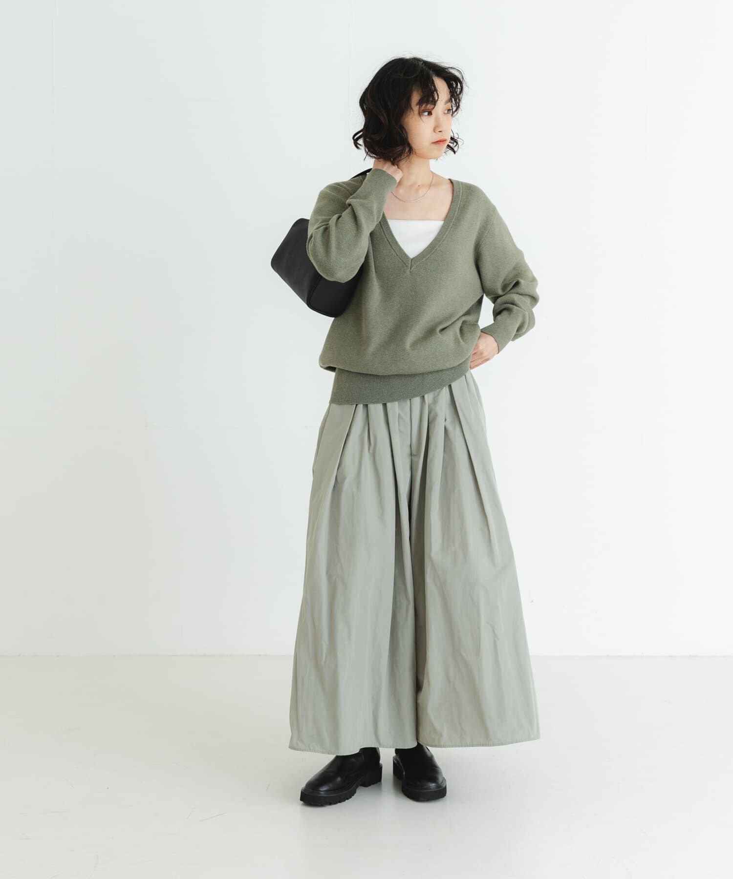 URBAN RESEARCH「メモリータフタボリュームスカート」|スカート|