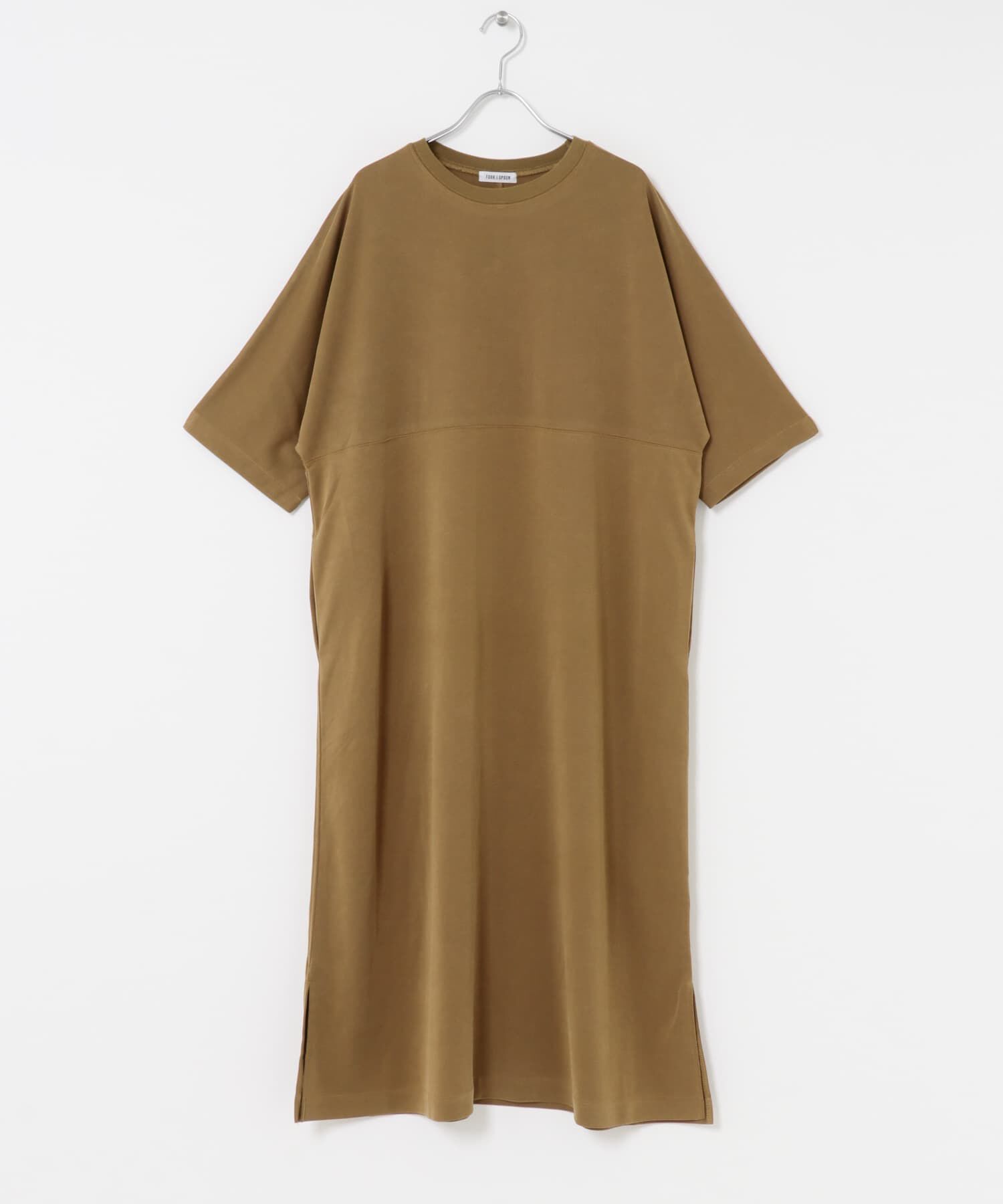 URBAN RESEARCH DOORS「FORK&SPOON　モダールカノコクルーネックワンピース」|ワンピース|