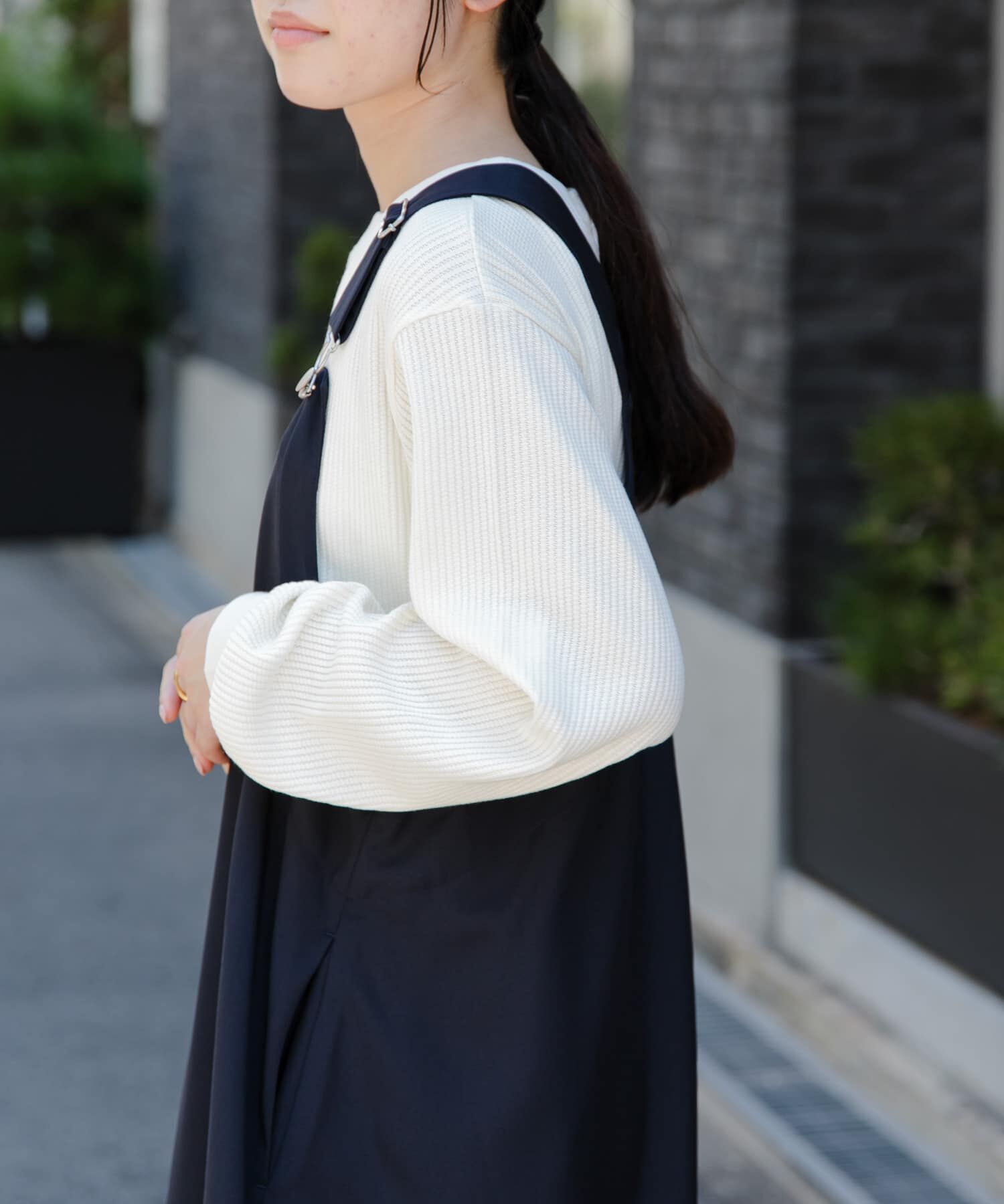 URBAN RESEARCH DOORS「FORK&SPOON　変形ワッフルロングスリーブTシャツ」|Tシャツ・カットソー|