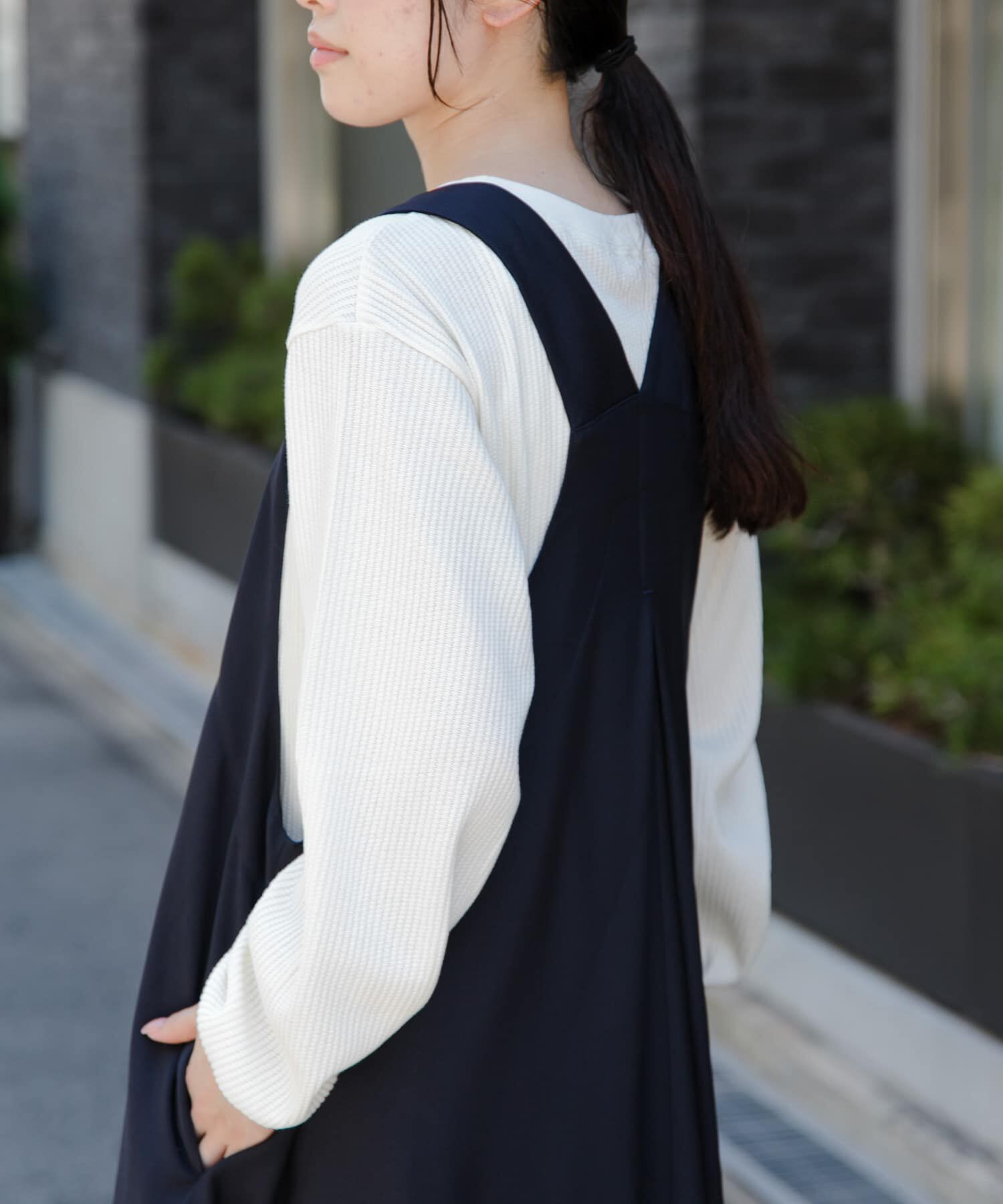 URBAN RESEARCH DOORS「FORK&SPOON　変形ワッフルロングスリーブTシャツ」|Tシャツ・カットソー|