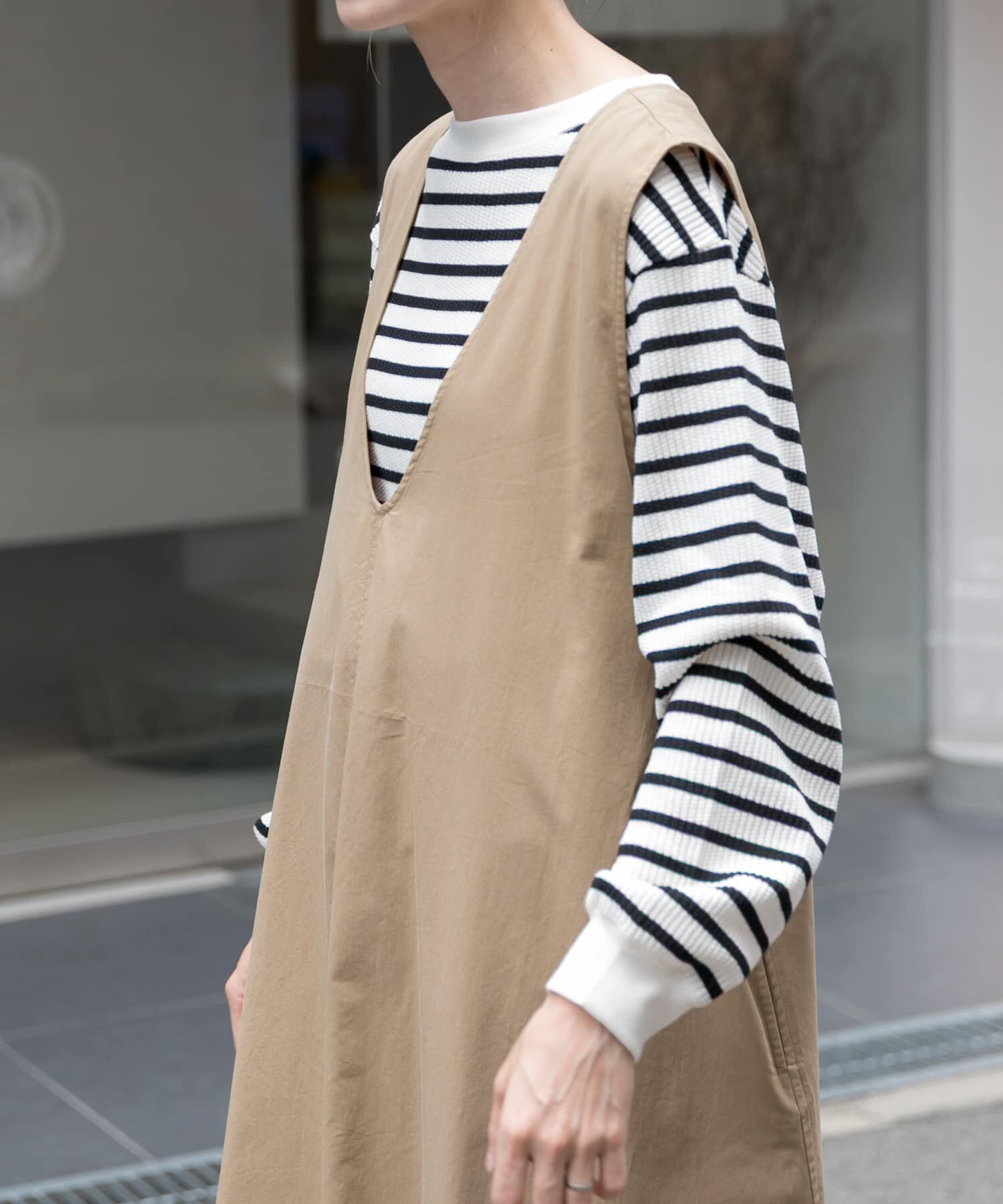 URBAN RESEARCH DOORS「FORK&SPOON　変形ワッフルロングスリーブTシャツ」|Tシャツ・カットソー|