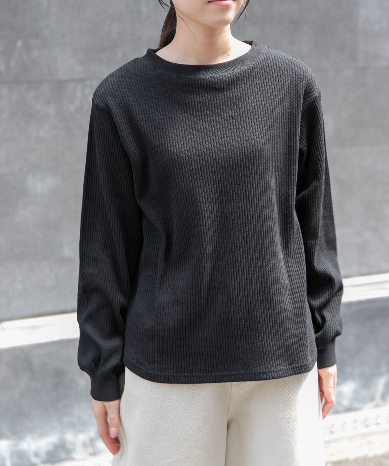 URBAN RESEARCH DOORS「FORK&SPOON　変形ワッフルロングスリーブTシャツ」|Tシャツ・カットソー|