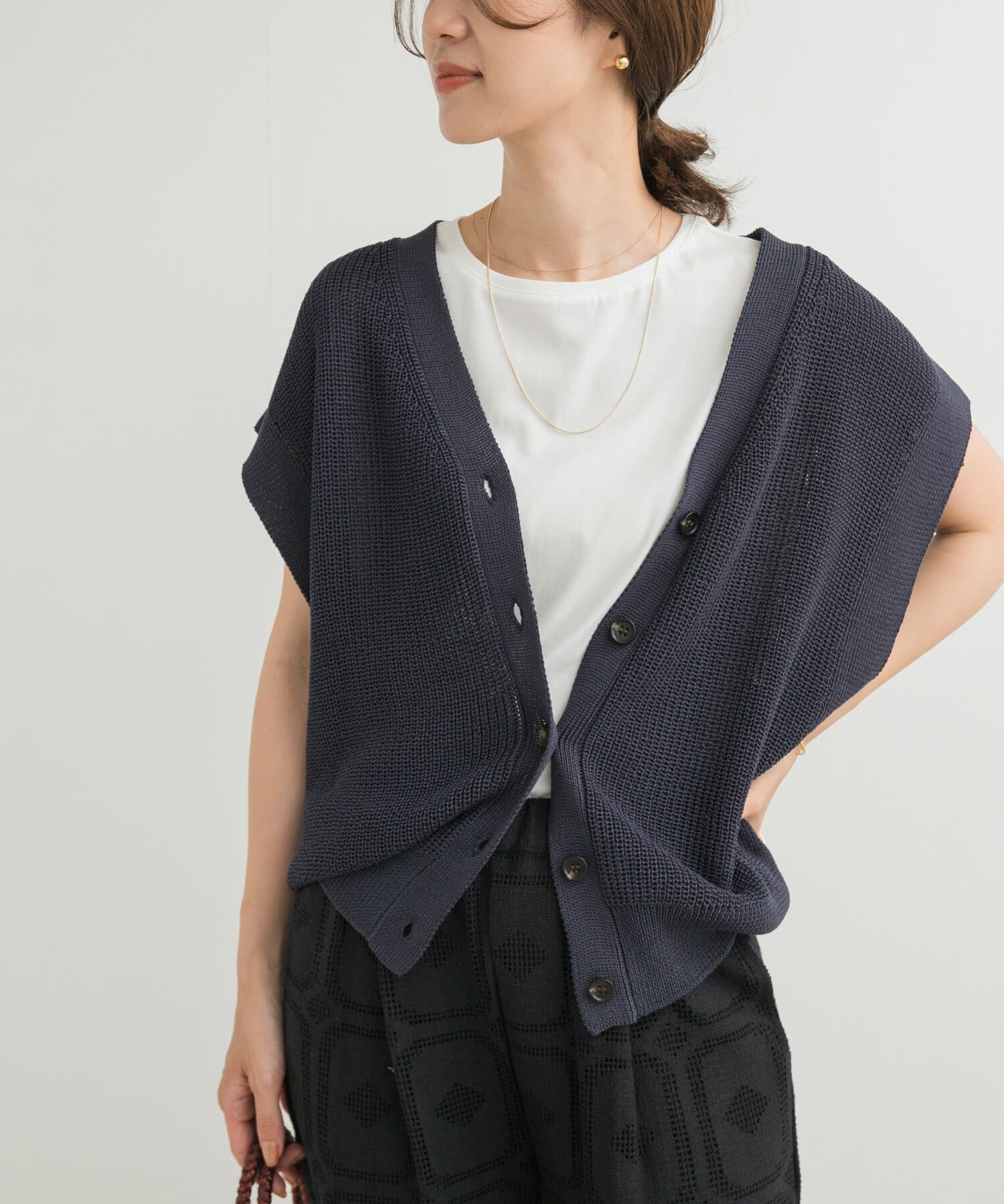 URBAN RESEARCH DOORS「インナーノースリーブプルオーバー」|Tシャツ・カットソー|