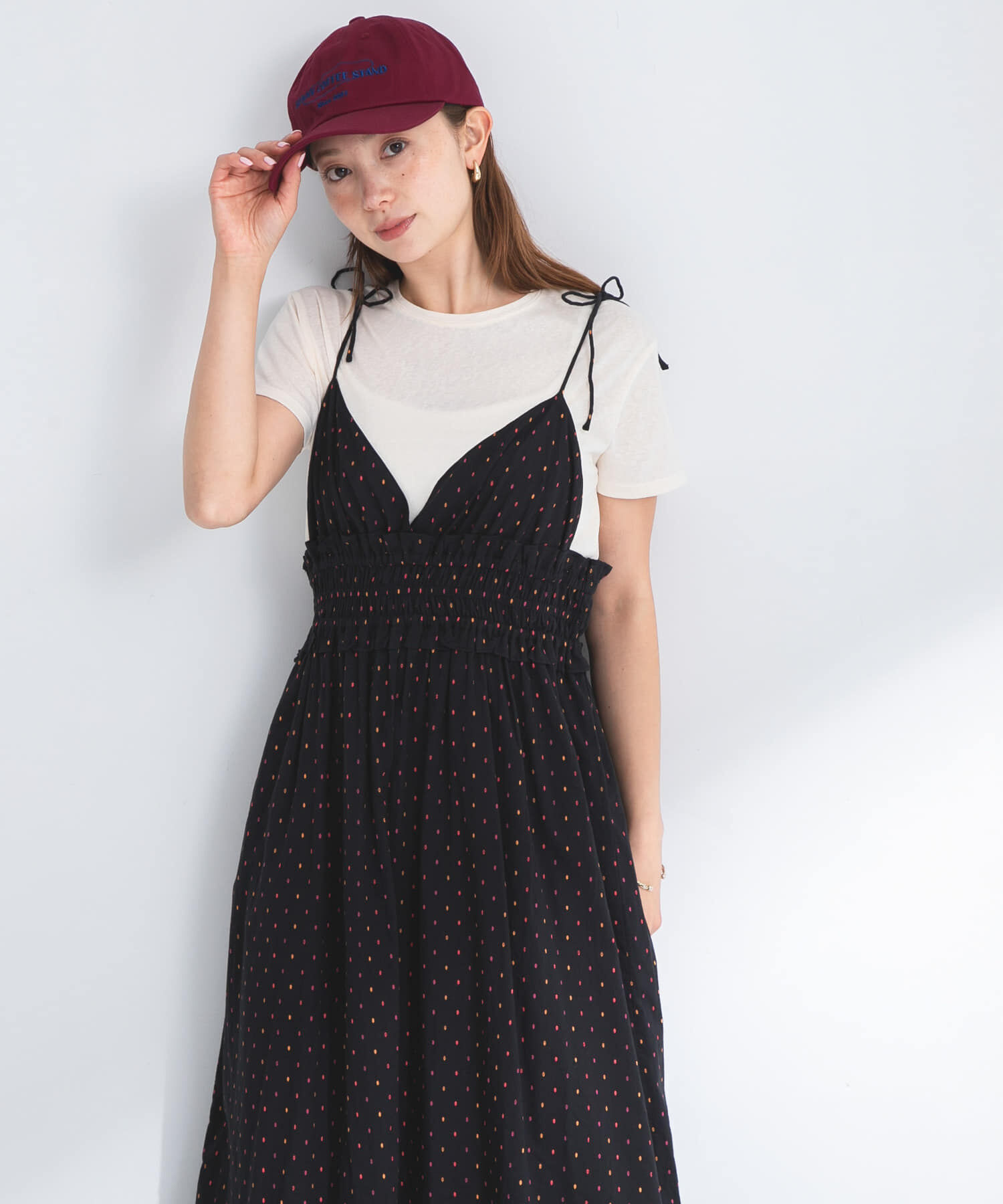 Sonny Label 「コットンドビーシャーリングキャミワンピース」|ワンピース|ブラック