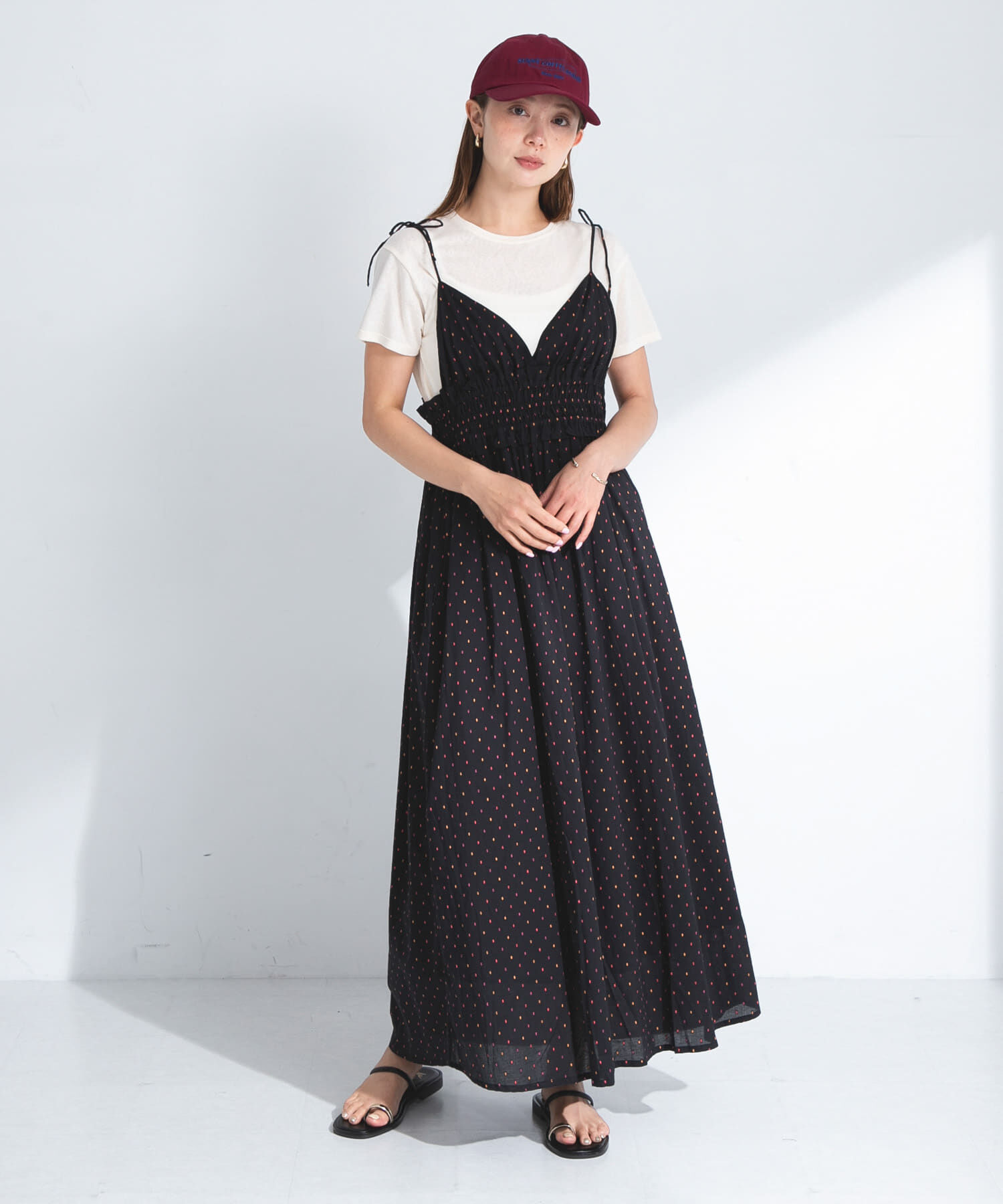 Sonny Label 「コットンドビーシャーリングキャミワンピース」|ワンピース|