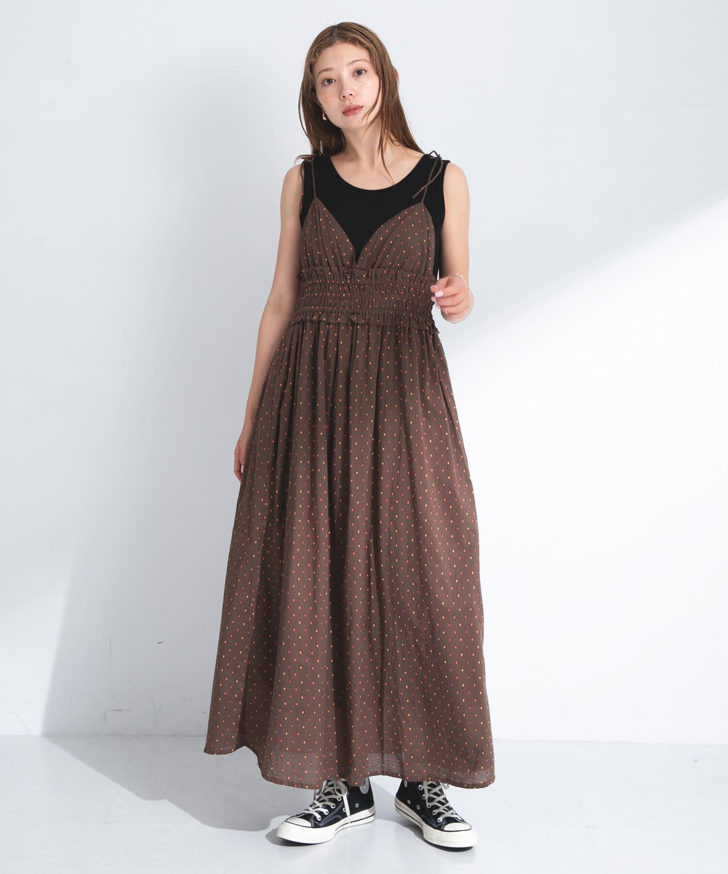 Sonny Label 「コットンドビーシャーリングキャミワンピース」|ワンピース|