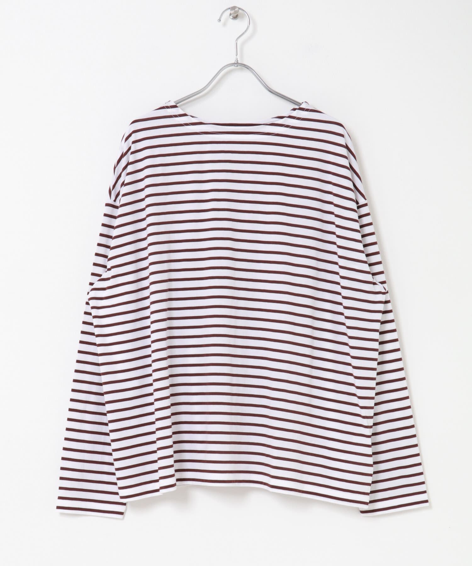 かぐれ「ハイツイストボーダーカットソー」|Tシャツ・カットソー|