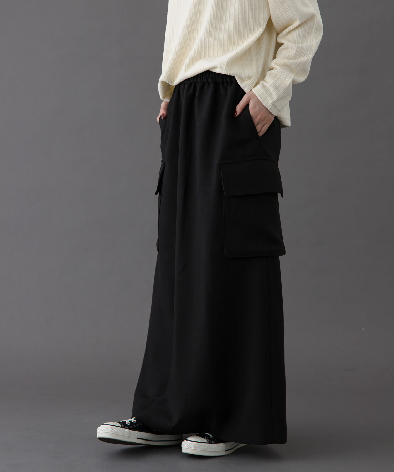 URBAN RESEARCH DOORS「FORK&SPOON　ウールライクツイルスカート」|スカート|