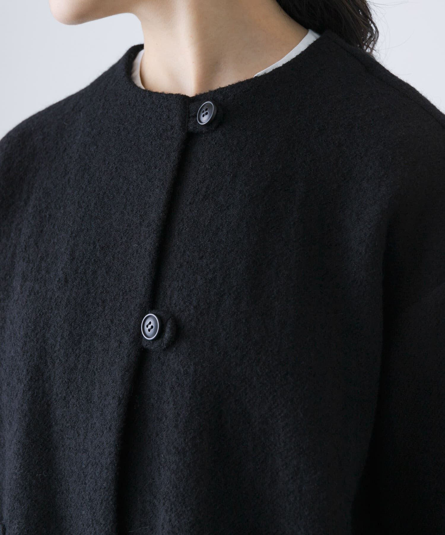 ウールクルーネックジャケット（かぐれ）｜ルミネのファッション通販