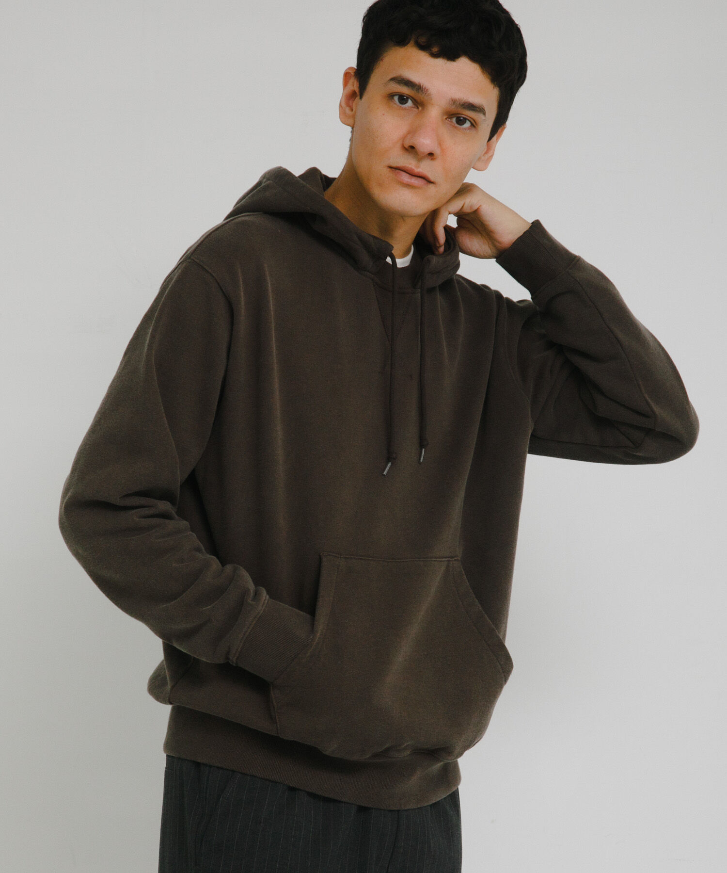 Sonny Label 「ヴィンテージライク後付フードパーカー」|パーカー|ブラウン