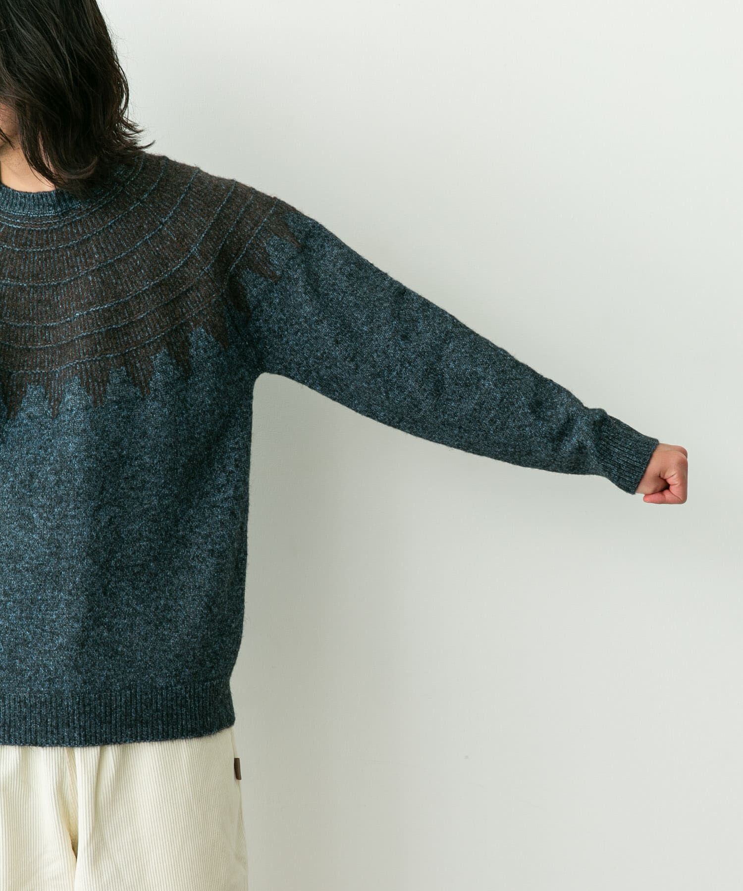 Sonny Label 「フェアアイル柄ニットプルオーバー」|ニット・セーター|