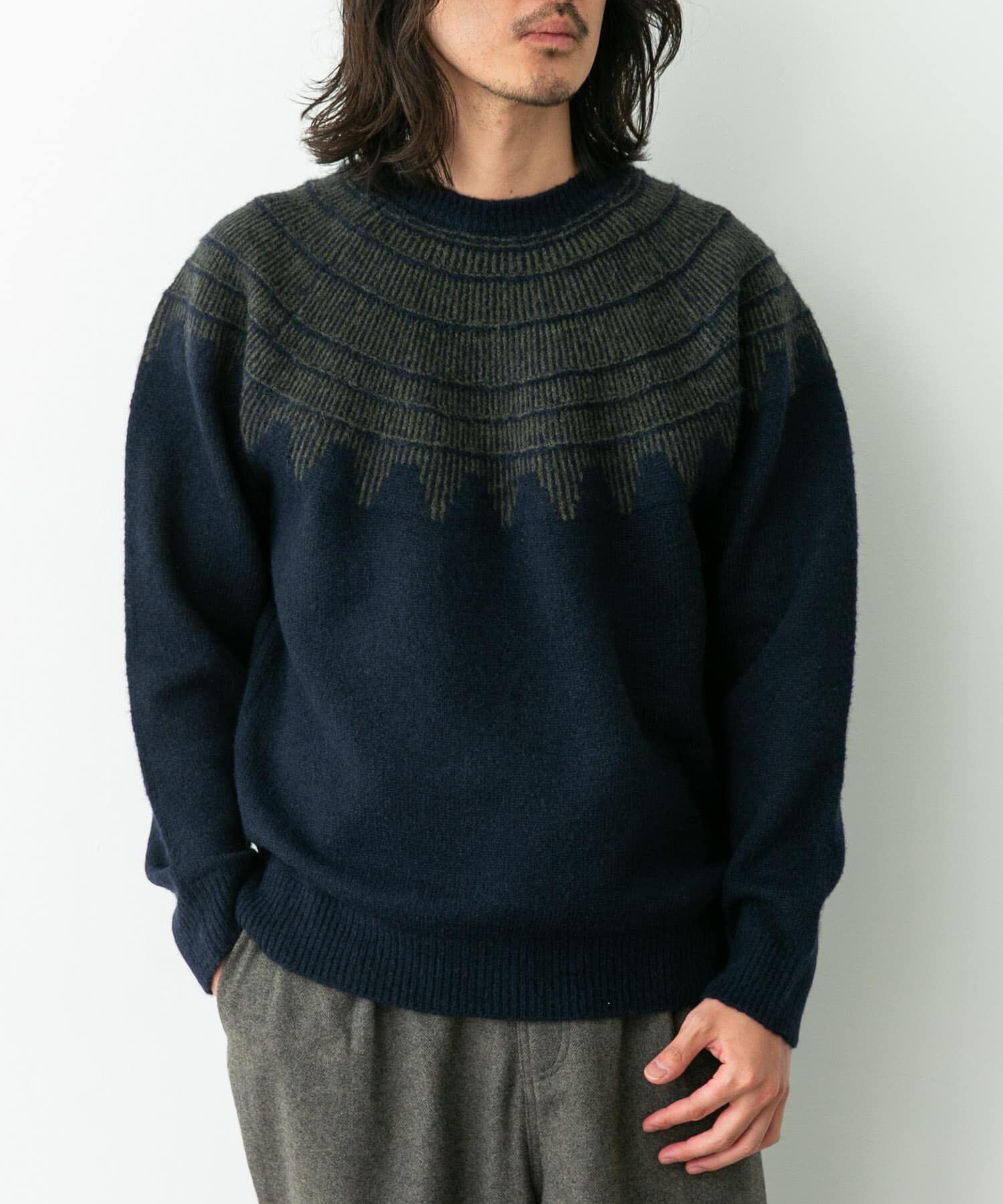 Sonny Label 「フェアアイル柄ニットプルオーバー」|ニット・セーター|