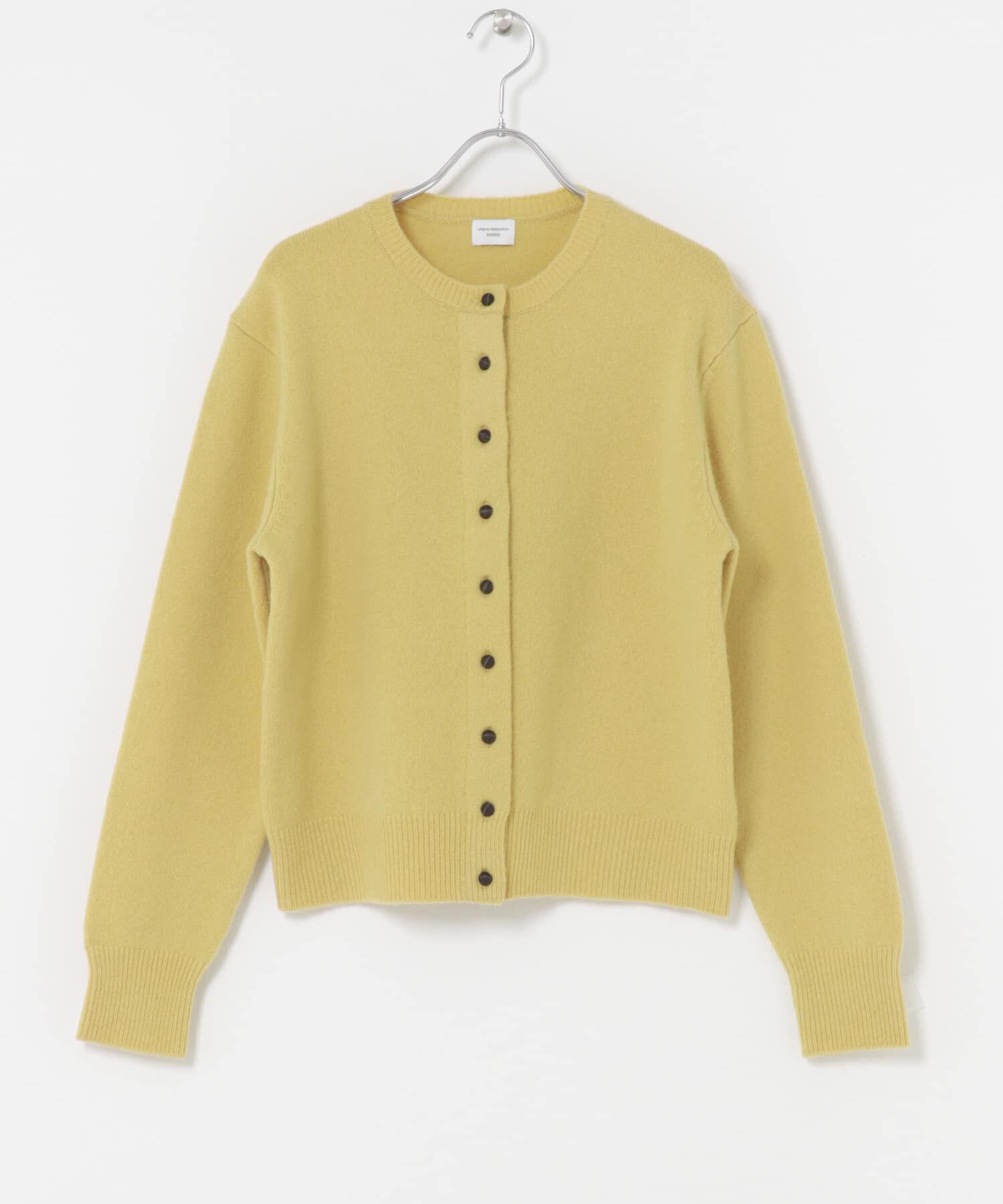 URBAN RESEARCH DOORS「ウールサテン釦コンパクトカーディガン」|カーディガン|