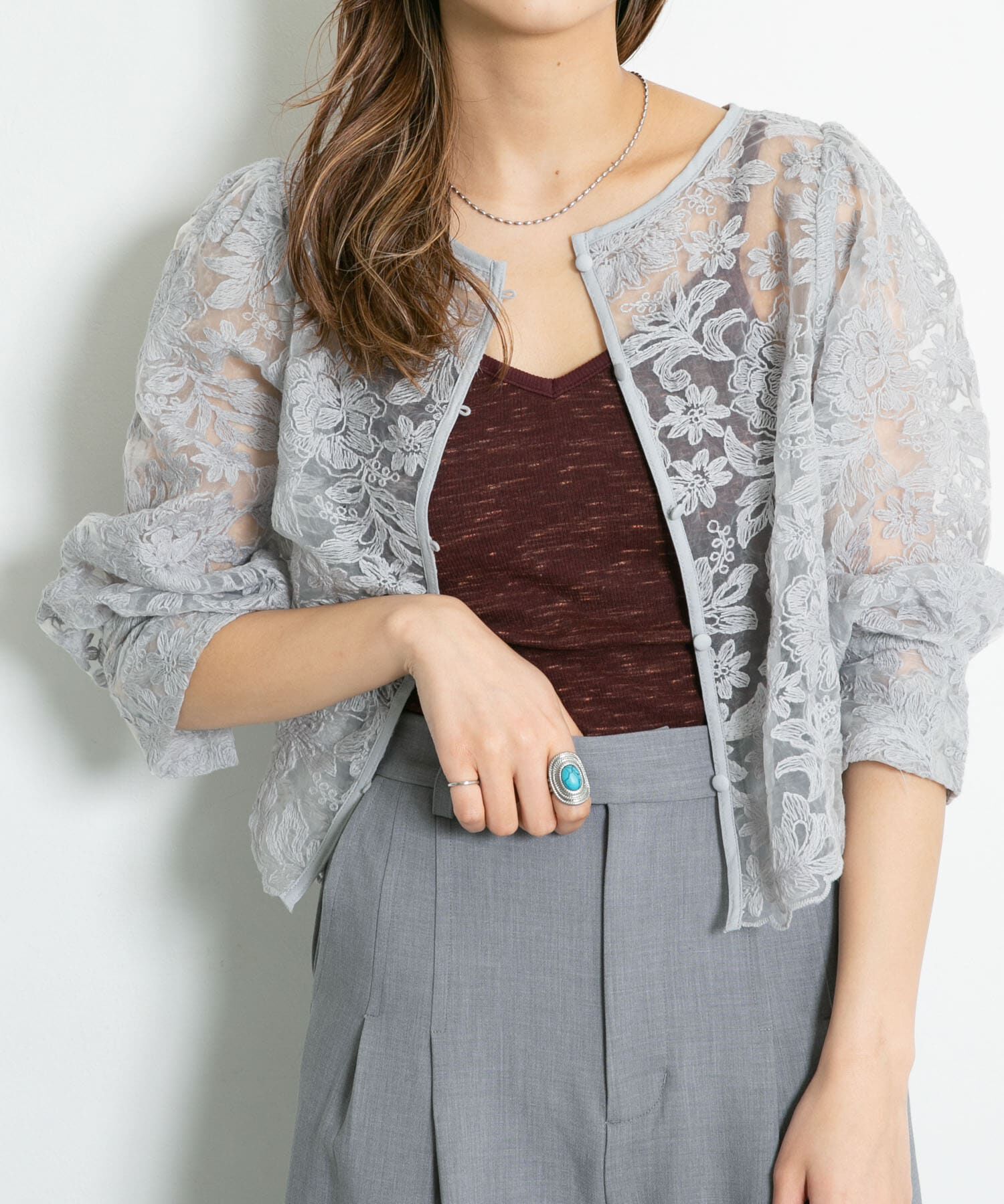  「メランジクロップドキャミソール」|キャミソール|