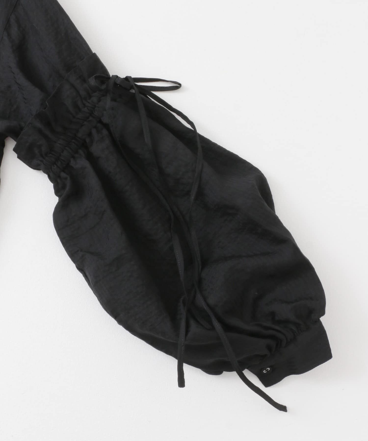  「ボリュームスリーブストライプミニワンピース」|ワンピース|