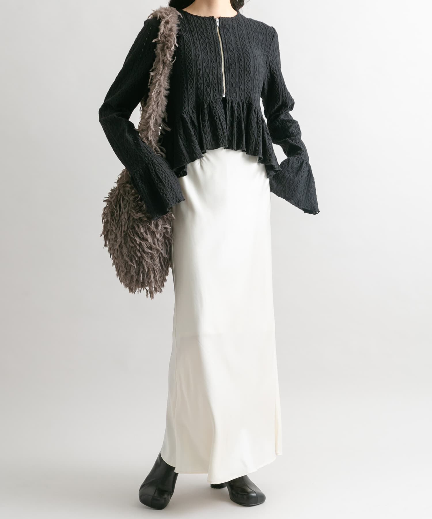  「サテンバイアススカート」|スカート|