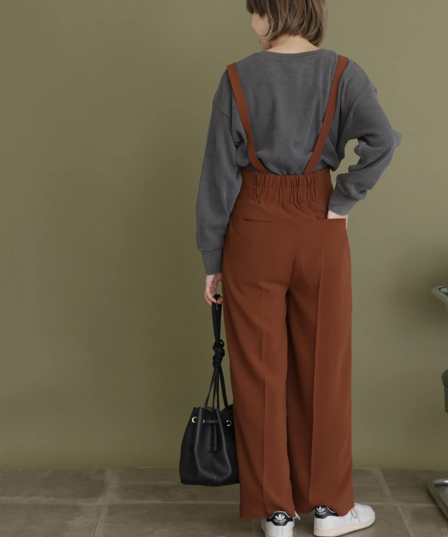  「フロントボタンサスペンダー付きパンツ」|その他|