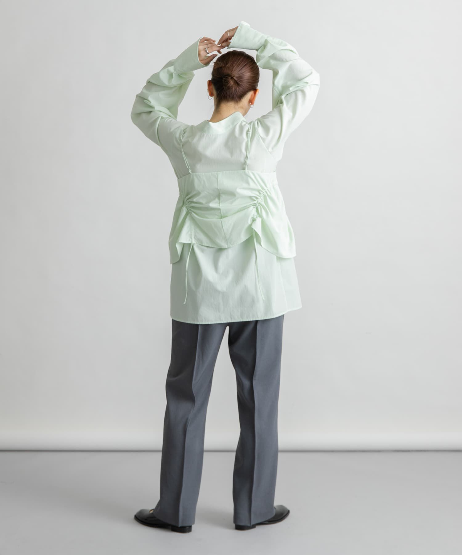  「『2サイズ展開』ピンタックストレートパンツ」|その他|