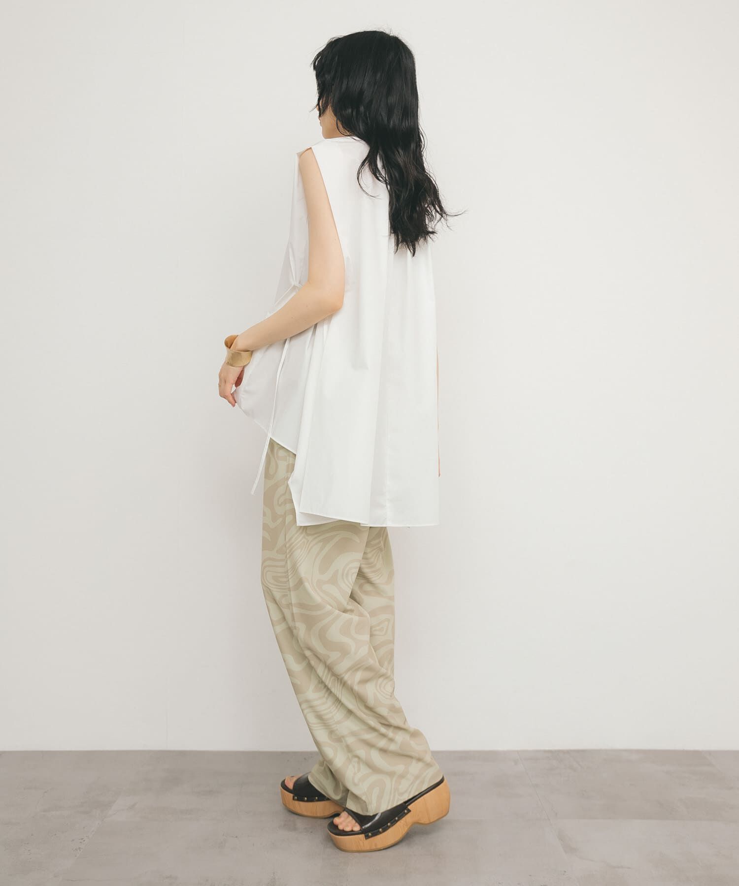  「BACKボリュームギャザーブラウス」|シャツ・ブラウス|