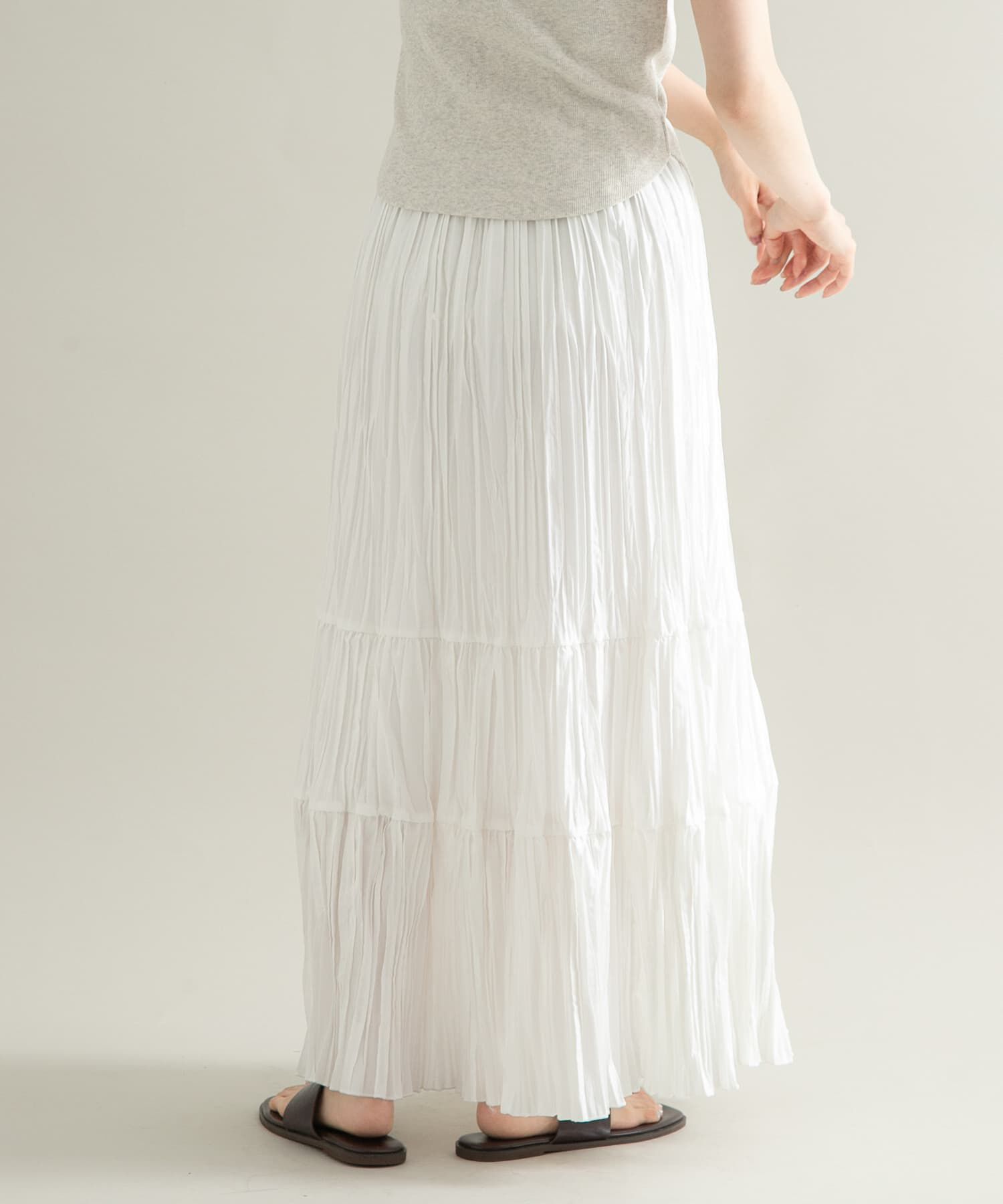  「ランダムプリーツスカート」|スカート|