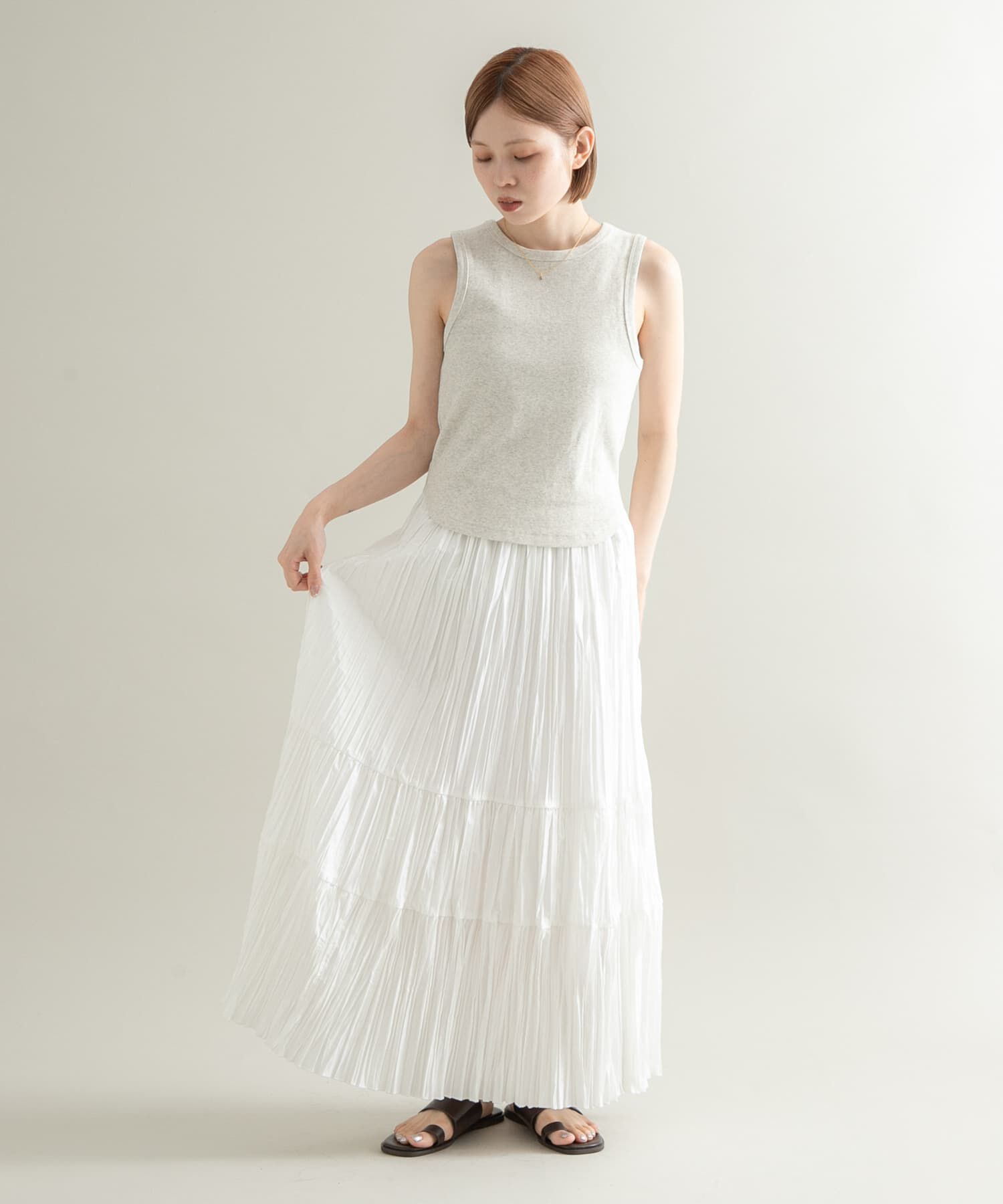  「ランダムプリーツスカート」|スカート|