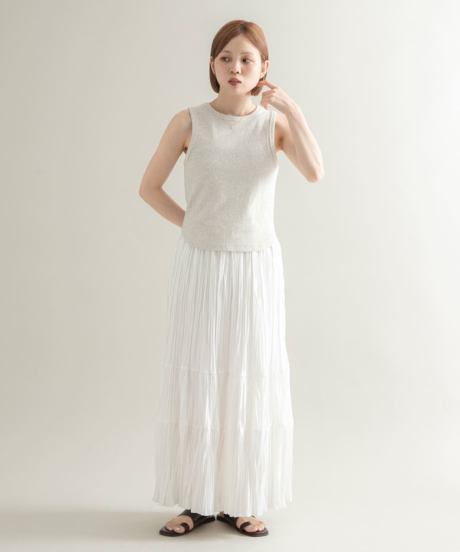  「ランダムプリーツスカート」|スカート|