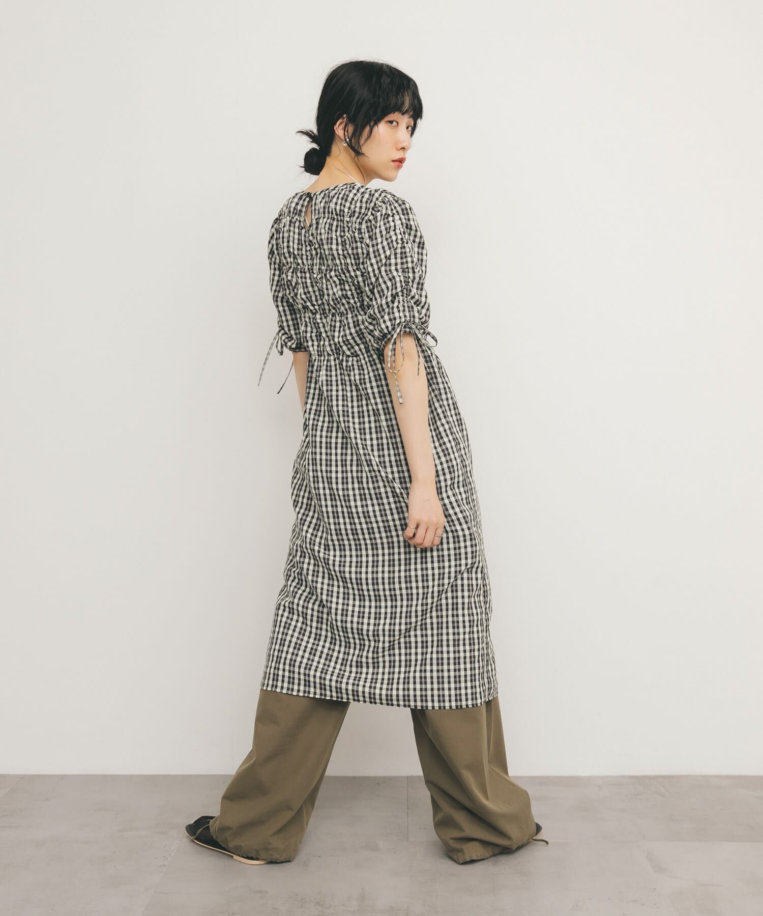  「ランダムシャーリングチェックワンピース」|ワンピース|