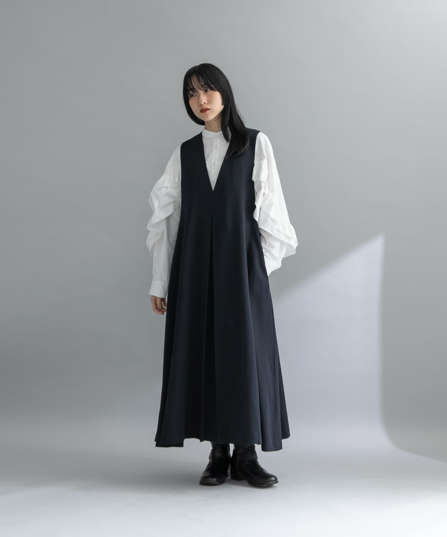  「『WEB限定』ラッフルデザインブラウス」|シャツ・ブラウス|