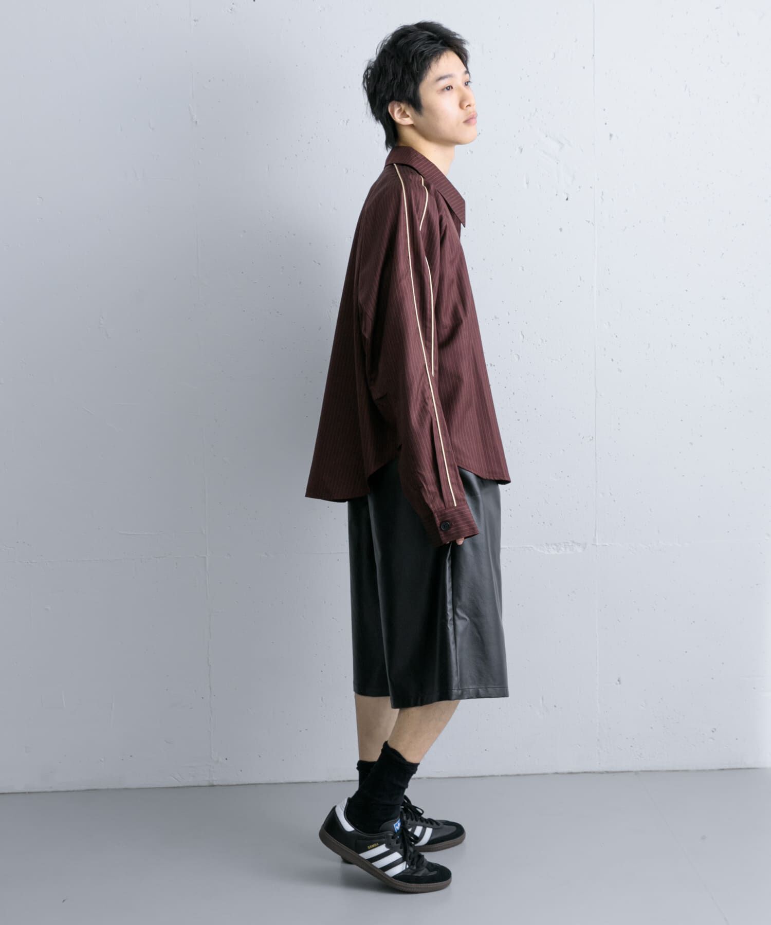 SENSE OF PLACE by URBAN RESEARCH「サイドラインピンストライプジップシャツ」|シャツ・ブラウス|