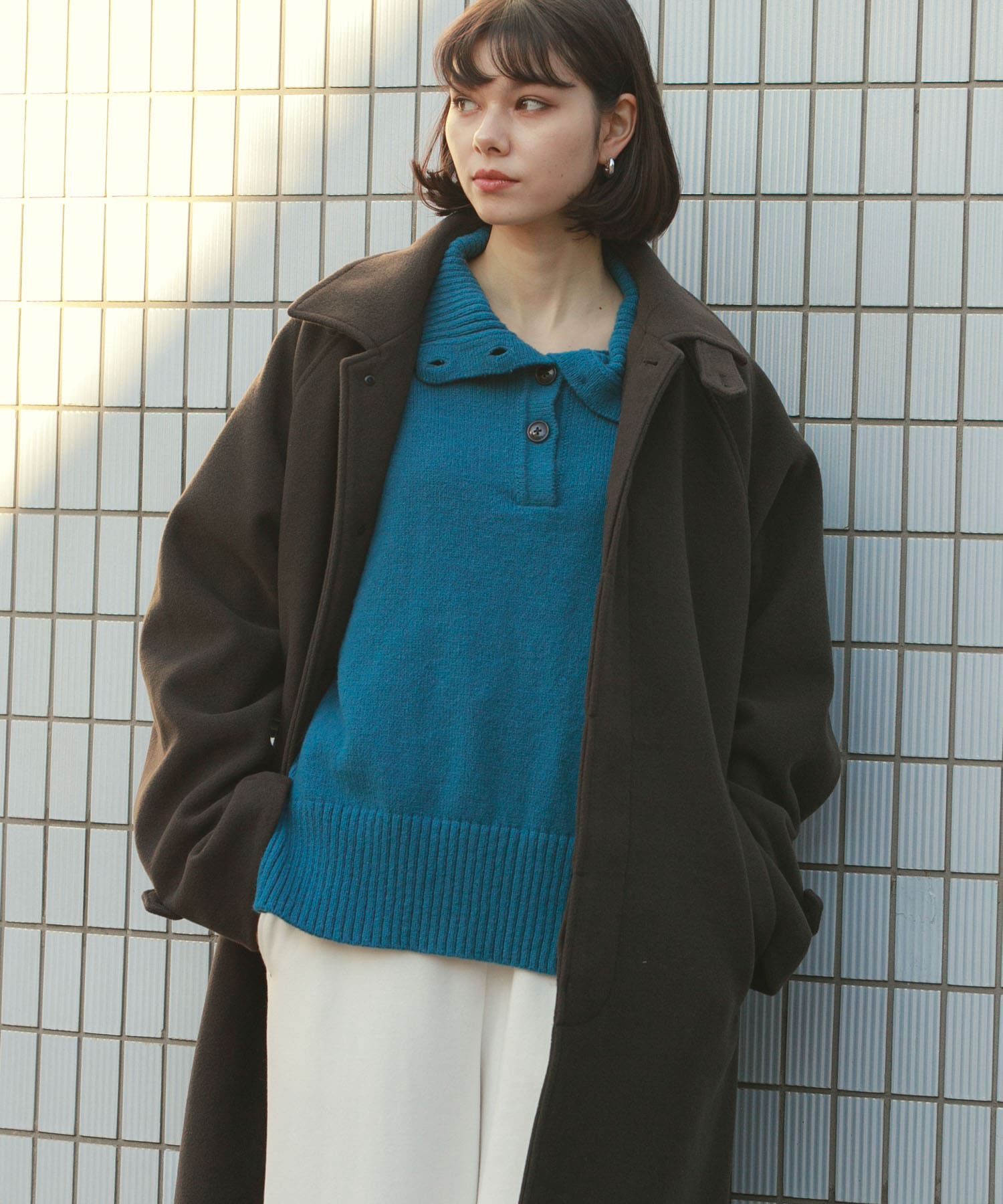 SENSE OF PLACE by URBAN RESEARCH「『ユニセックス』バルマカーンルーズコート」|ステンカラーコート|