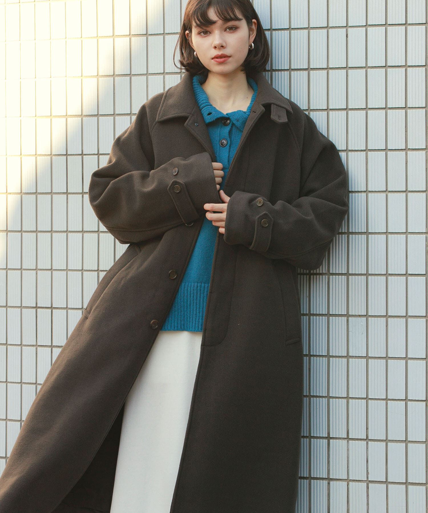 SENSE OF PLACE by URBAN RESEARCH「『ユニセックス』バルマカーンルーズコート」|ステンカラーコート|