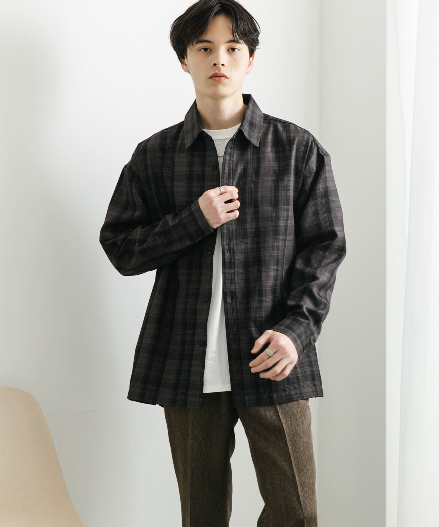 SENSE OF PLACE by URBAN RESEARCH「オンブレチェックルーズシャツ」|シャツ・ブラウス|