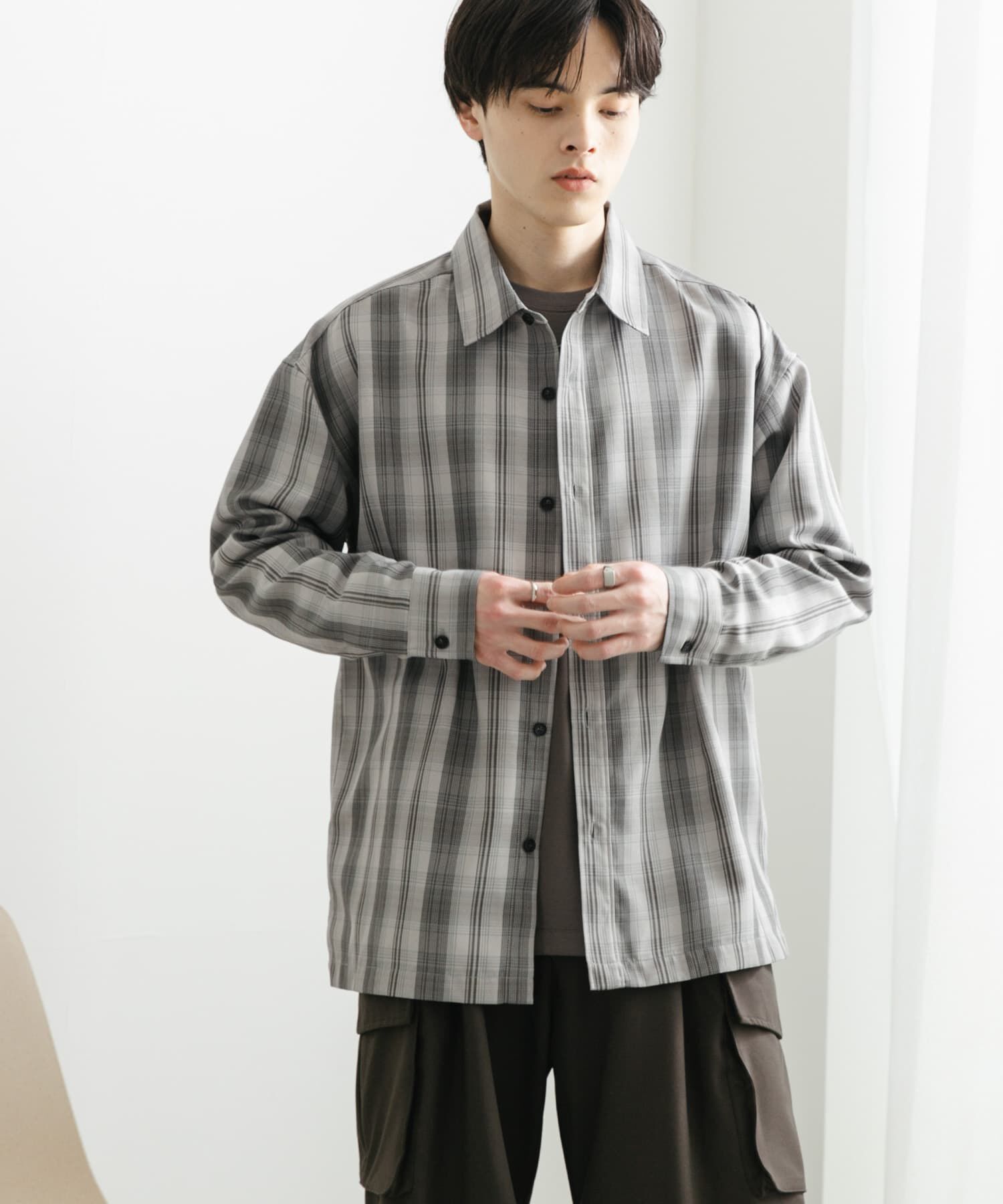 SENSE OF PLACE by URBAN RESEARCH「オンブレチェックルーズシャツ」|シャツ・ブラウス|