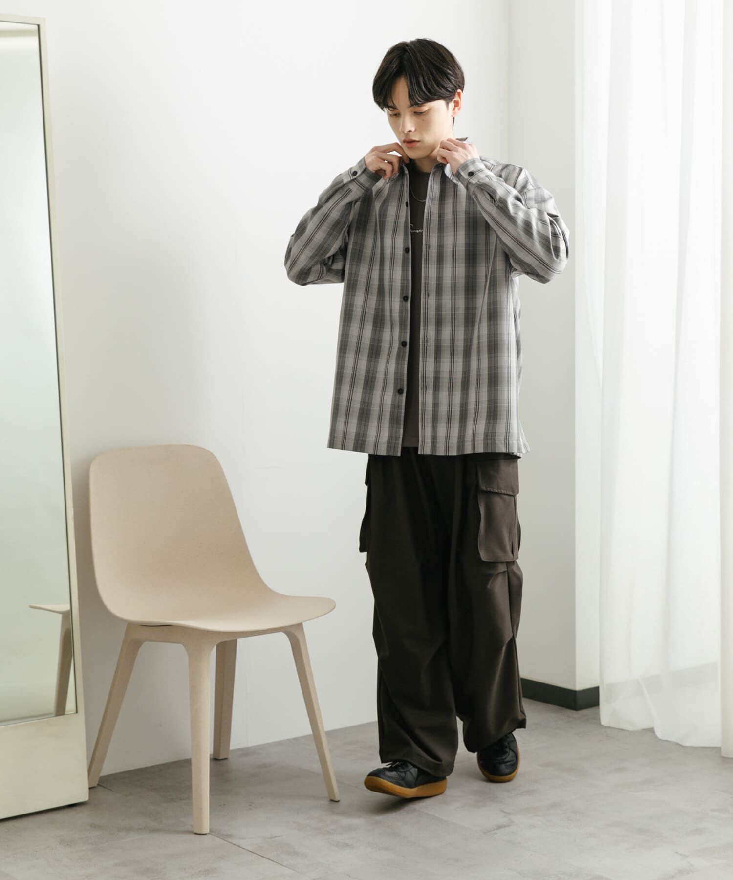 SENSE OF PLACE by URBAN RESEARCH「オンブレチェックルーズシャツ」|シャツ・ブラウス|