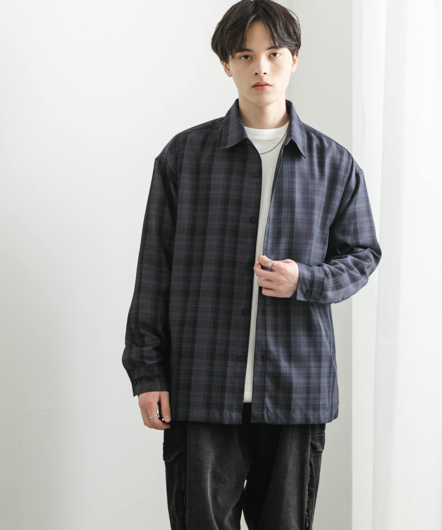 SENSE OF PLACE by URBAN RESEARCH「オンブレチェックルーズシャツ」|シャツ・ブラウス|