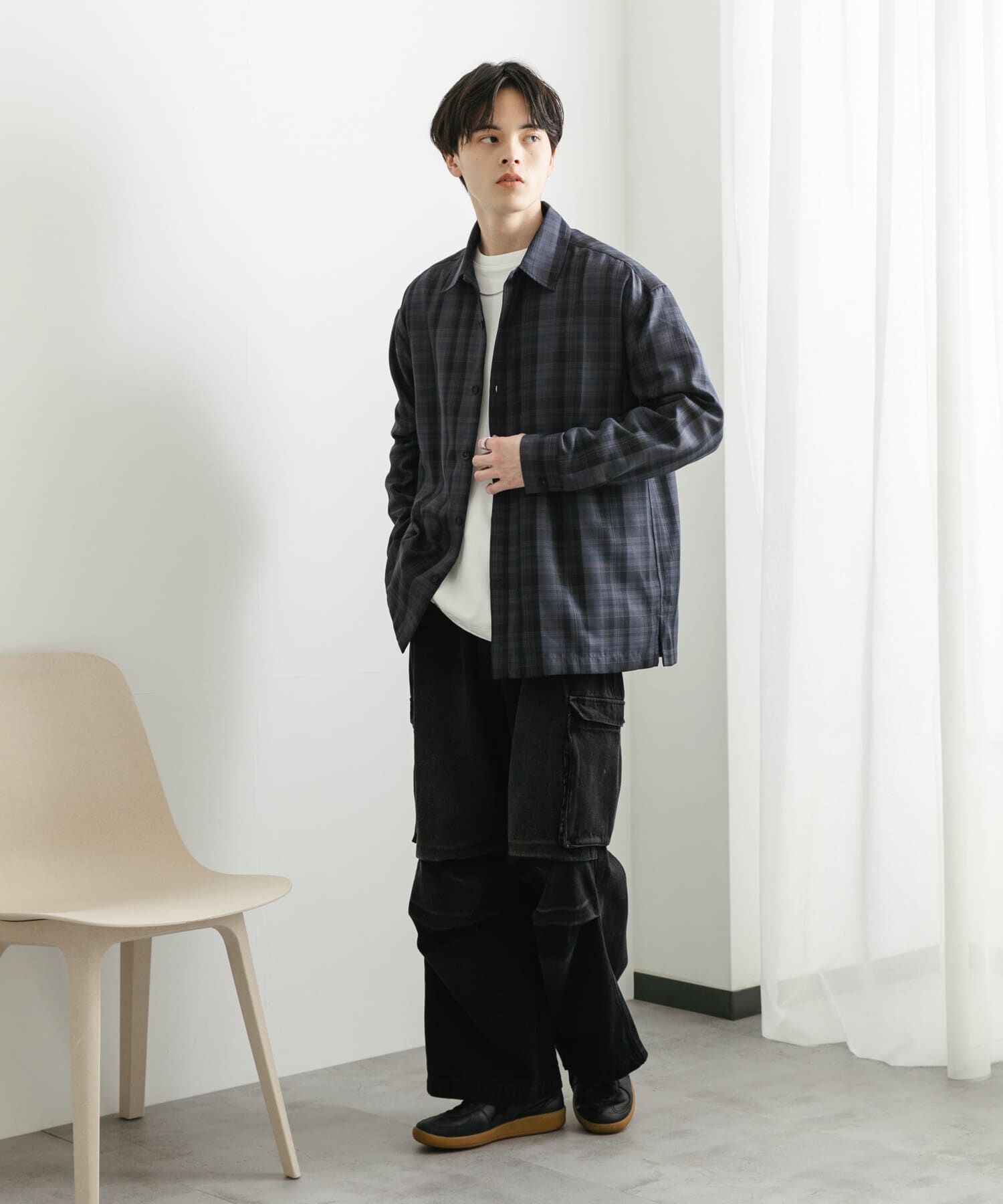 SENSE OF PLACE by URBAN RESEARCH「オンブレチェックルーズシャツ」|シャツ・ブラウス|